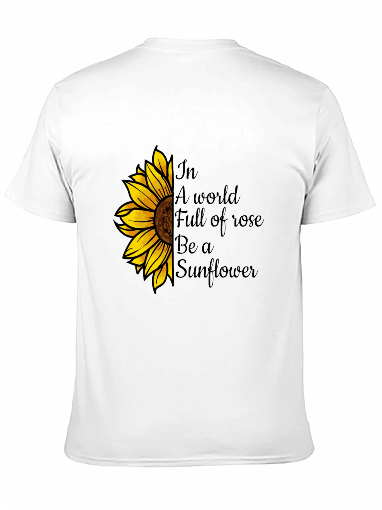 Sunflower Graphic Tee - Be a Sunflower T-Shirt