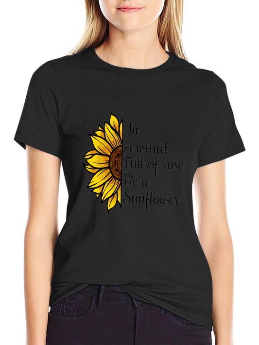 Sunflower Graphic Tee - Be a Sunflower T-Shirt
