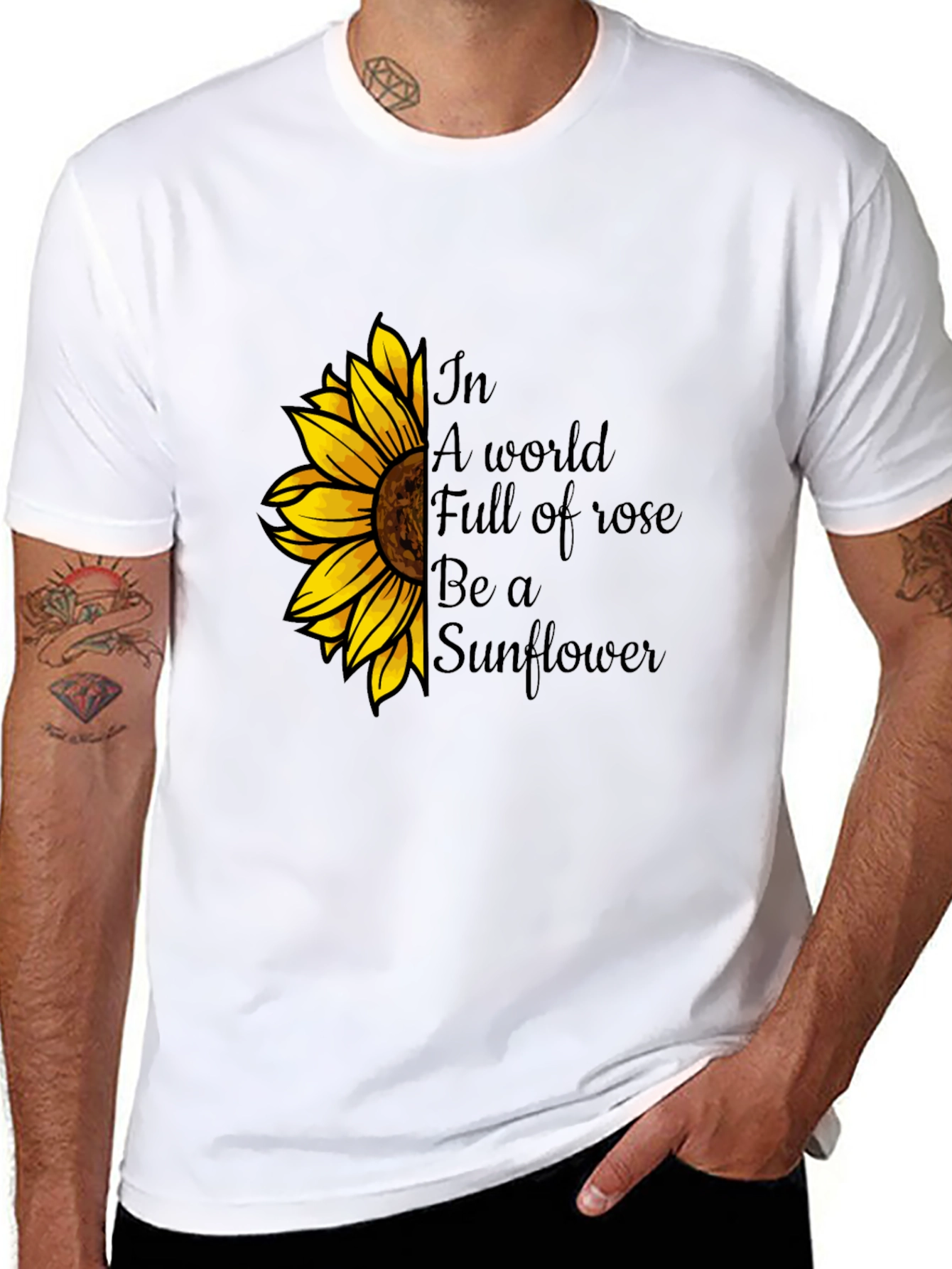 Sunflower Graphic Tee - Be a Sunflower T-Shirt