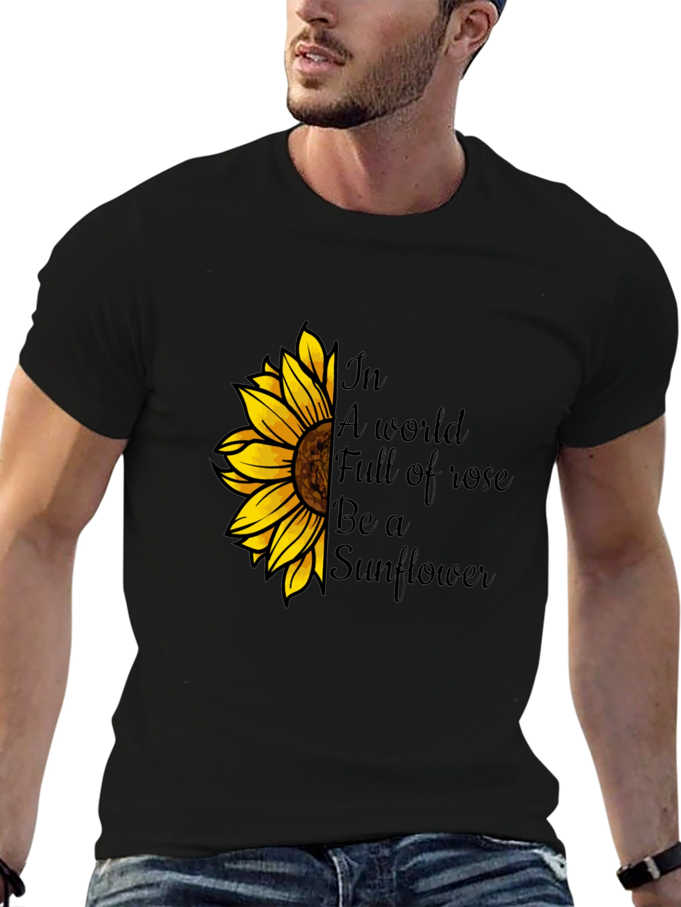 Sunflower Graphic Tee - Be a Sunflower T-Shirt