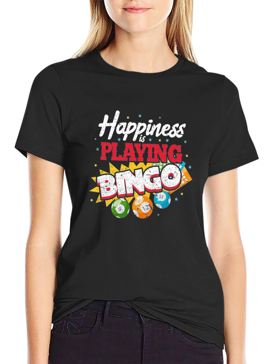 Happiness is Playing Bingo T-Shirt