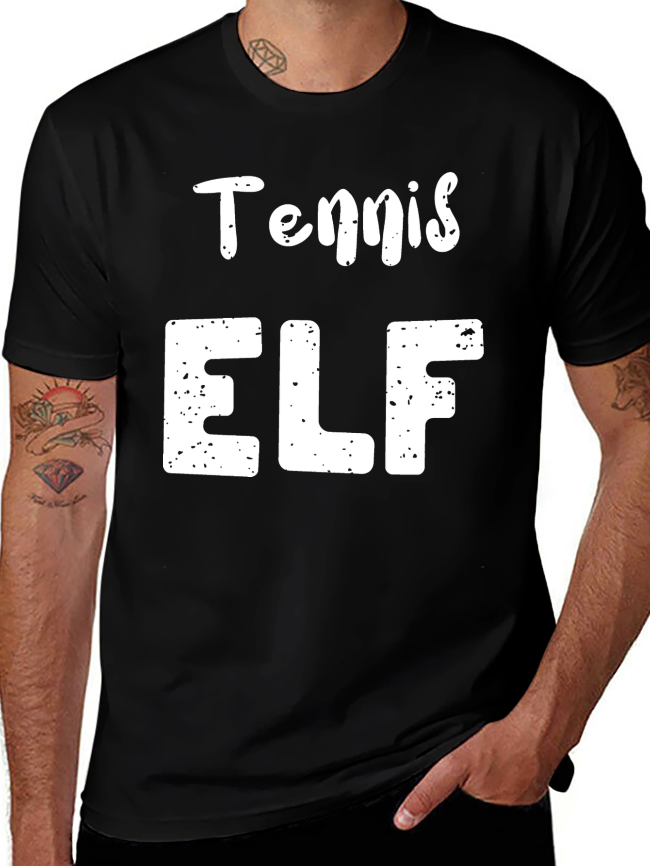 Tennis Elf Novelty T-Shirt