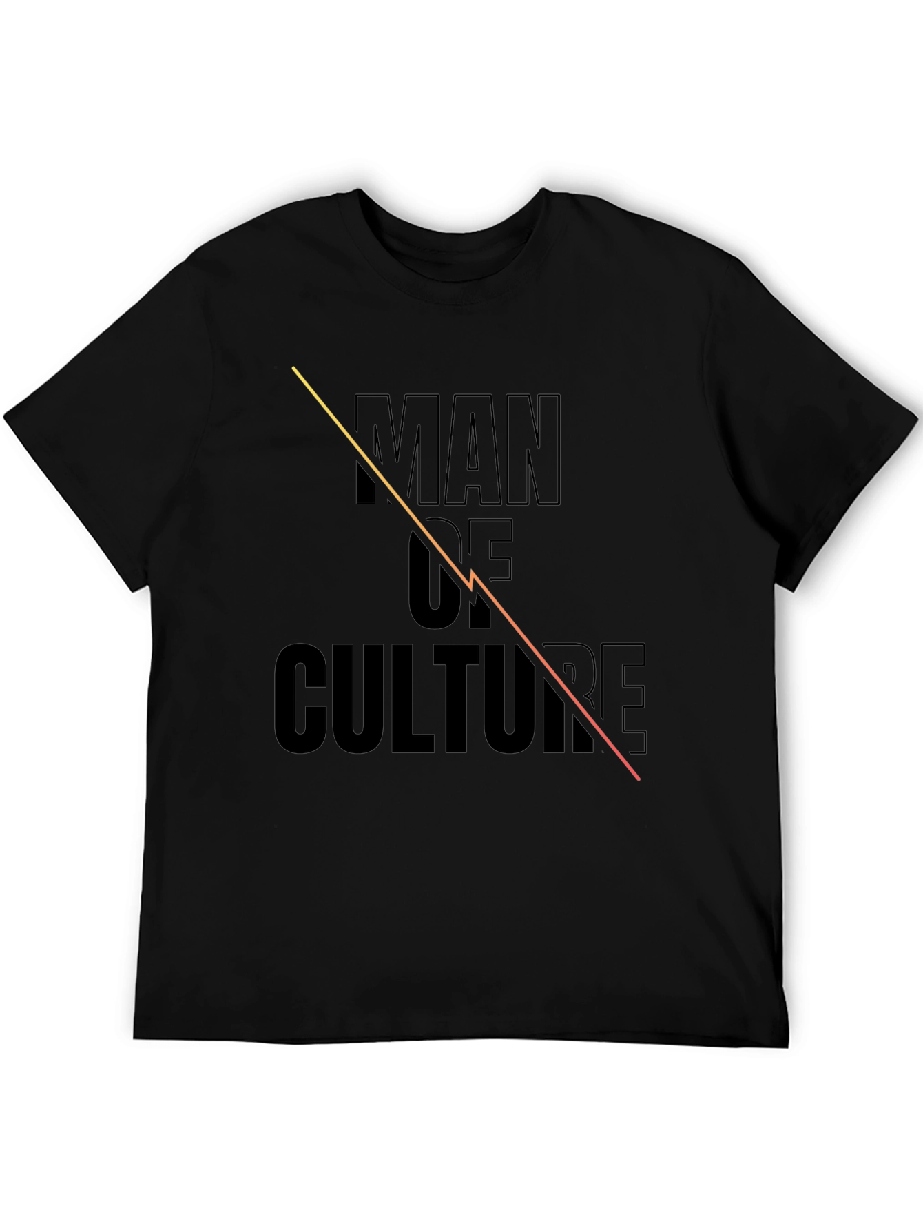 Man of Culture Black Graphic Tee