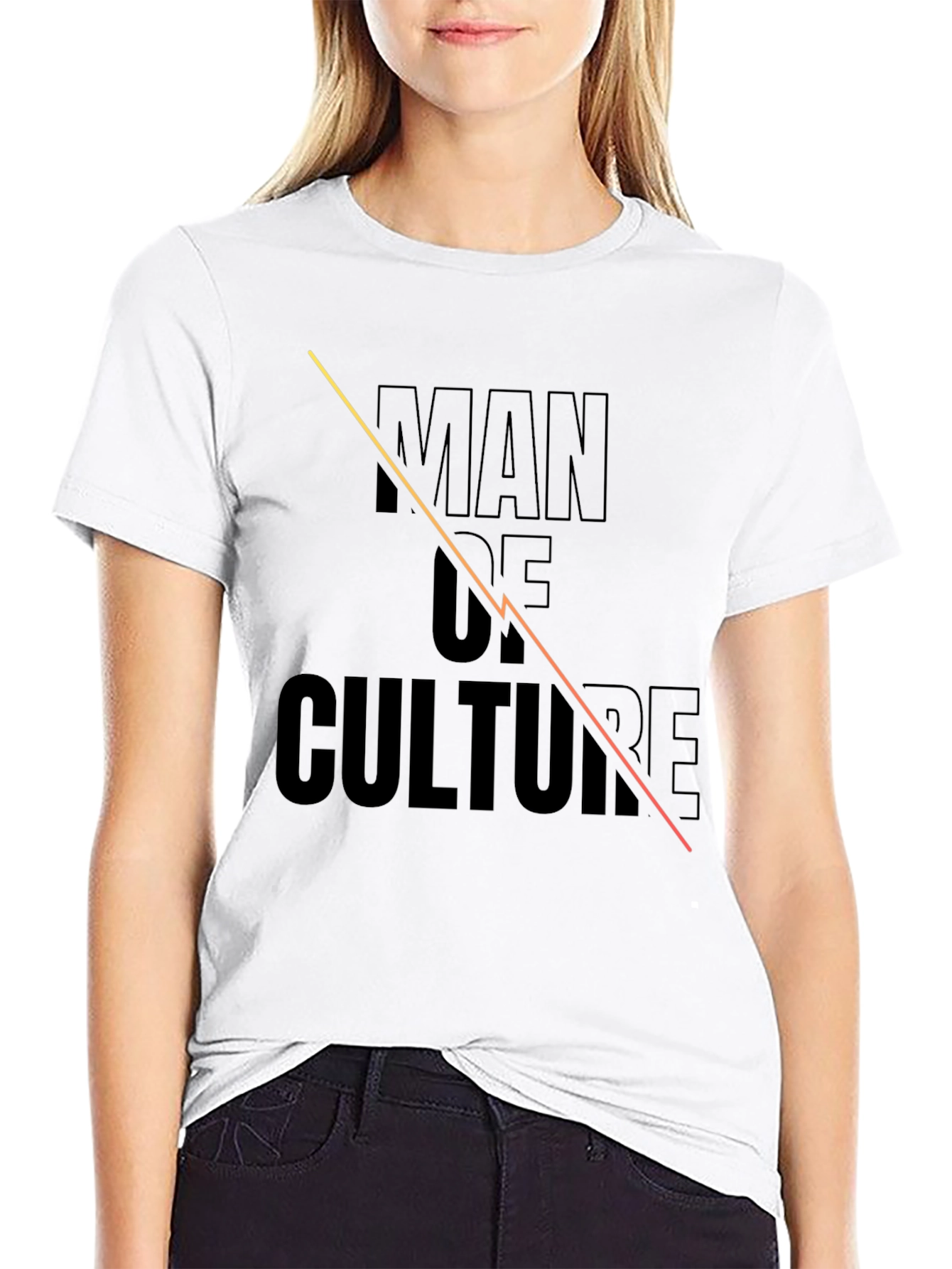 Man of Culture Black Graphic Tee