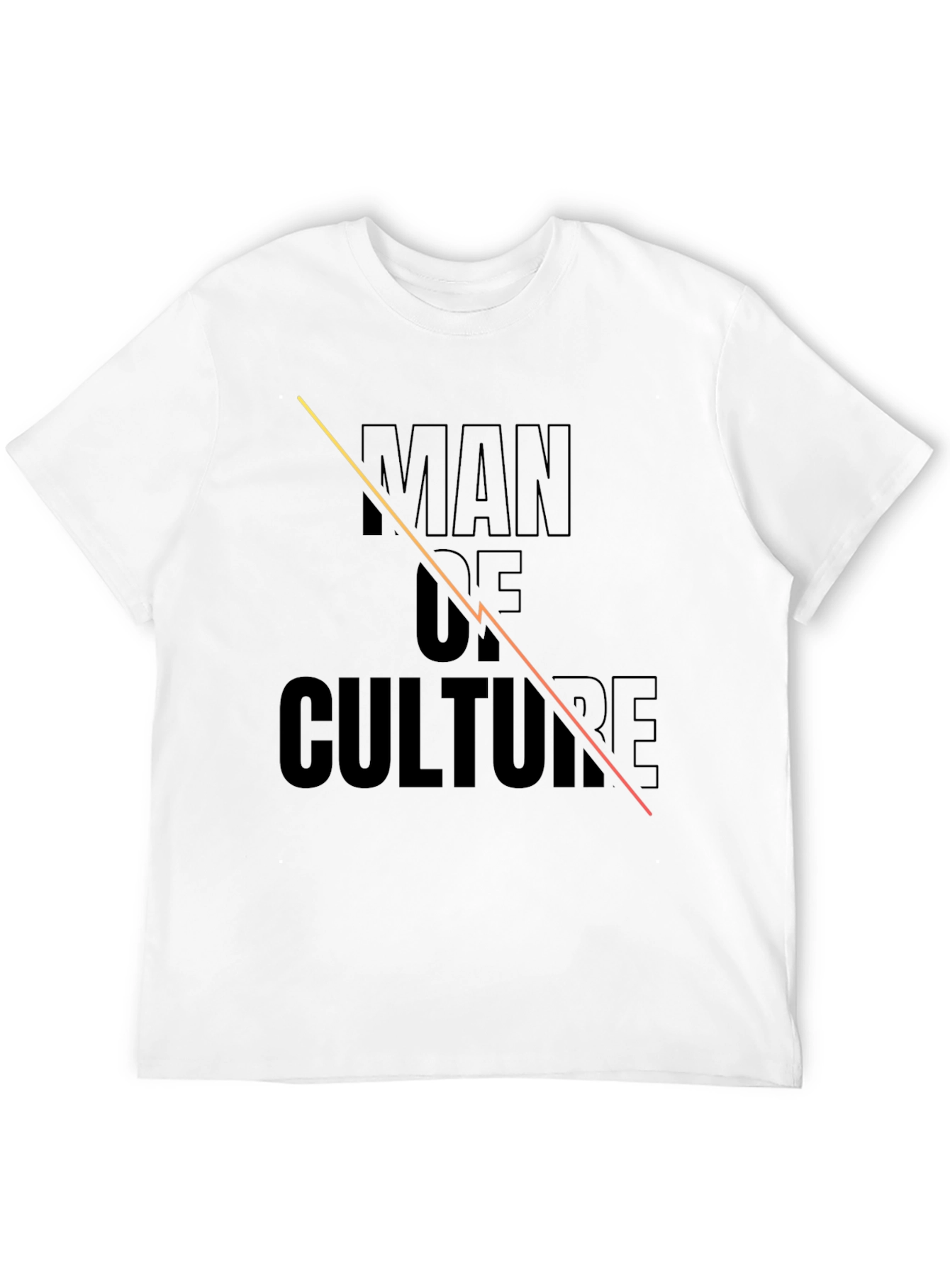 Man of Culture Black Graphic Tee
