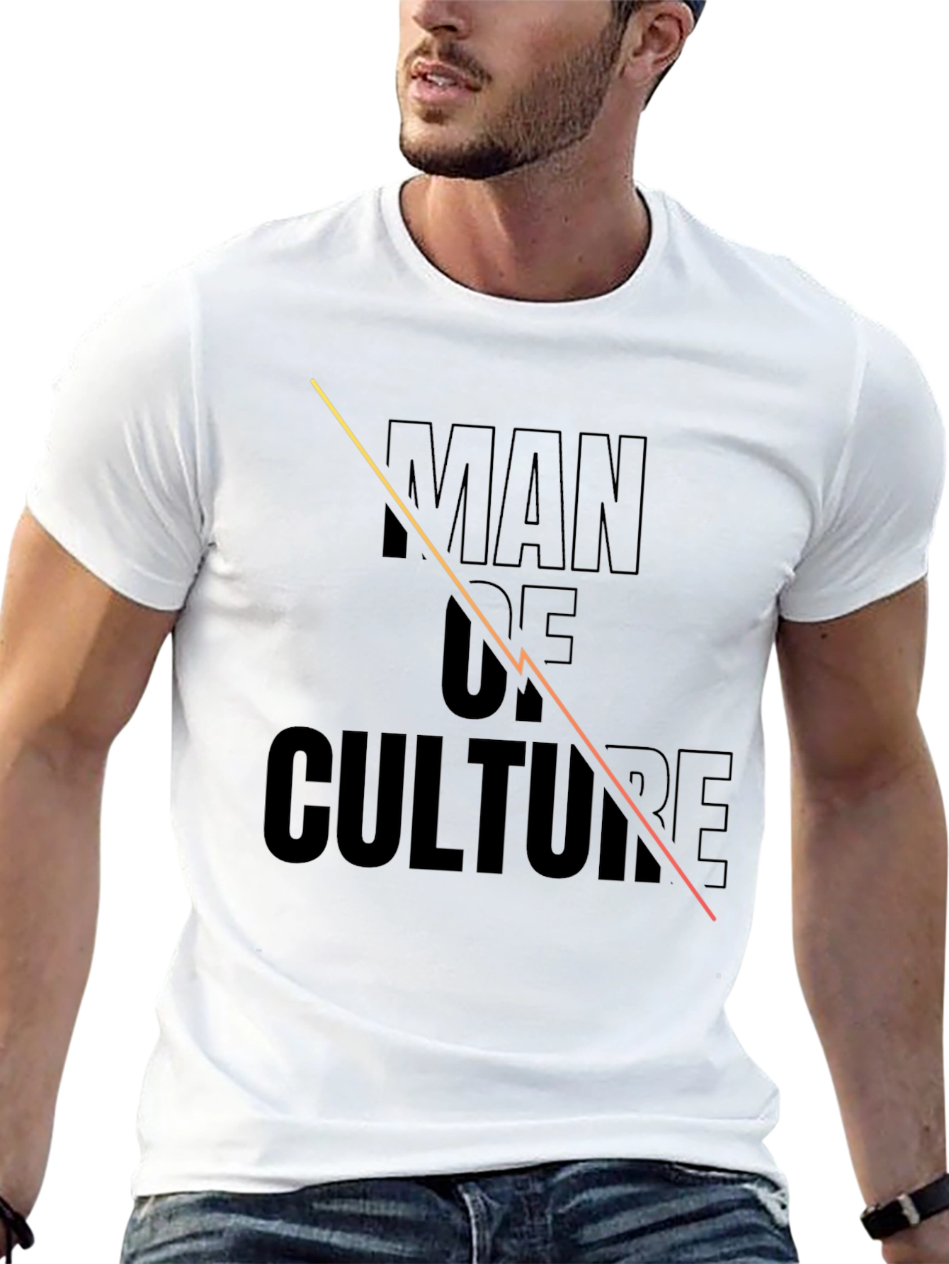 Man of Culture Black Graphic Tee