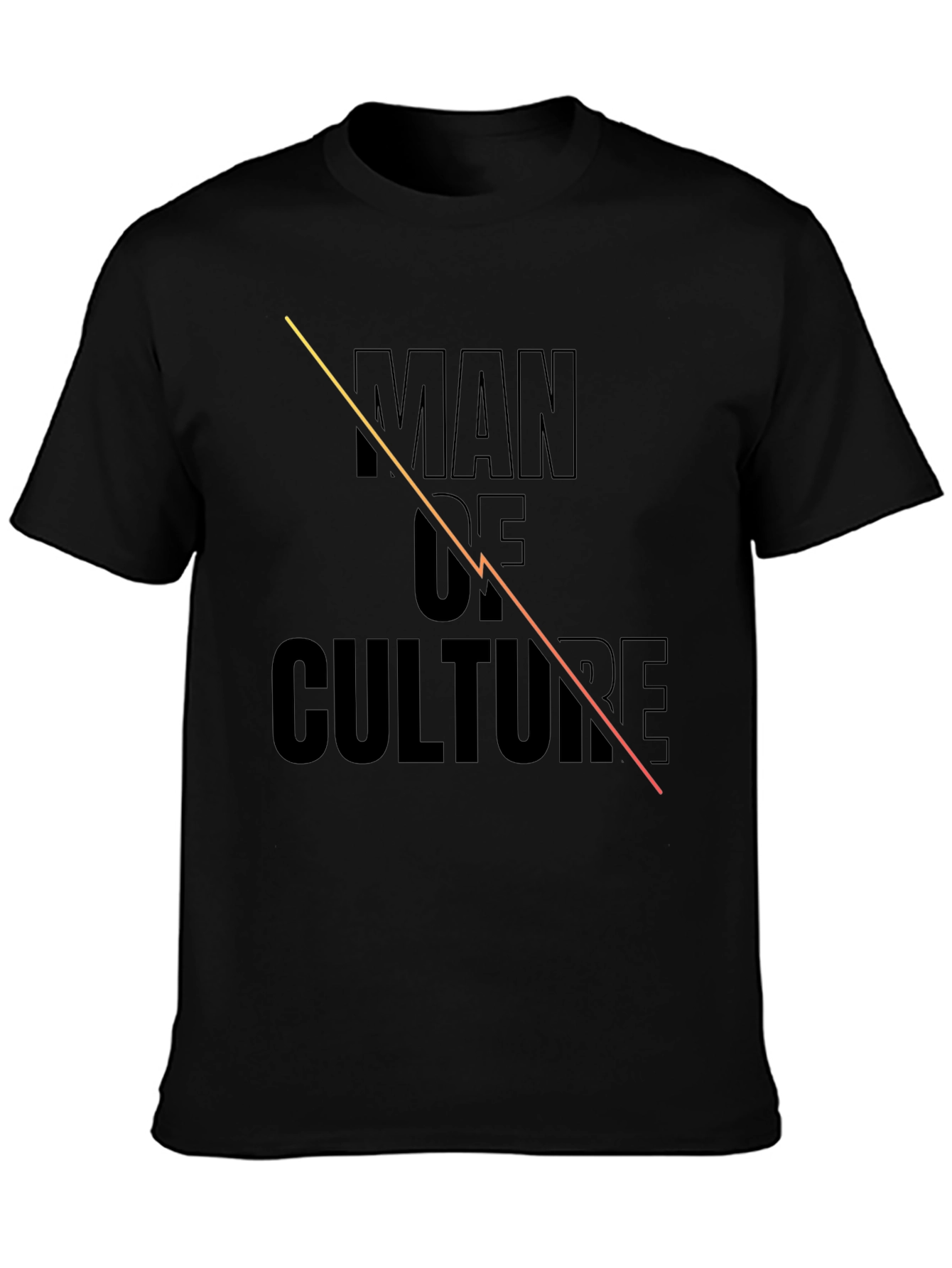 Man of Culture Black Graphic Tee