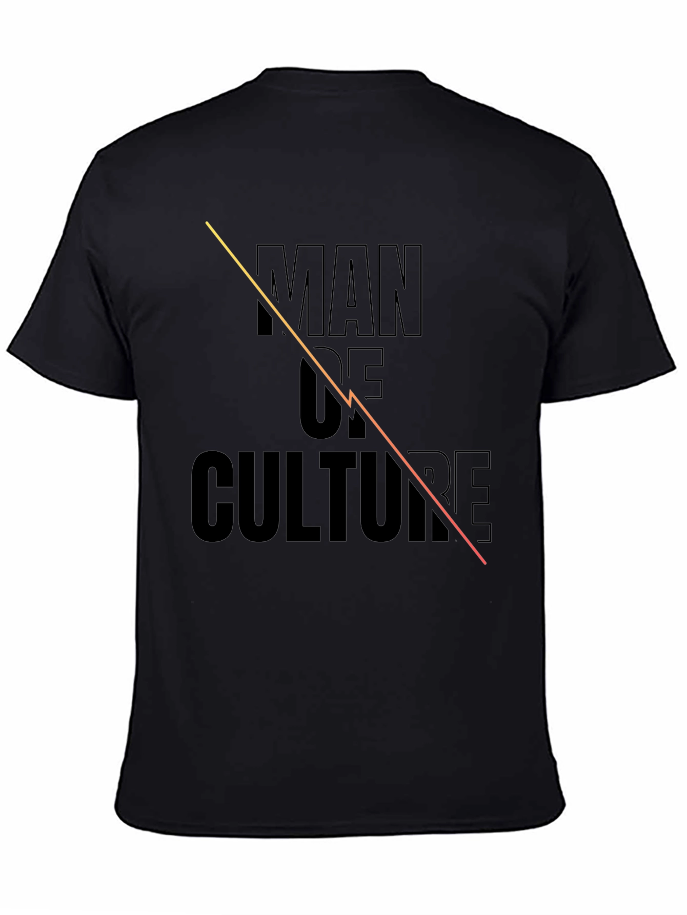 Man of Culture Black Graphic Tee