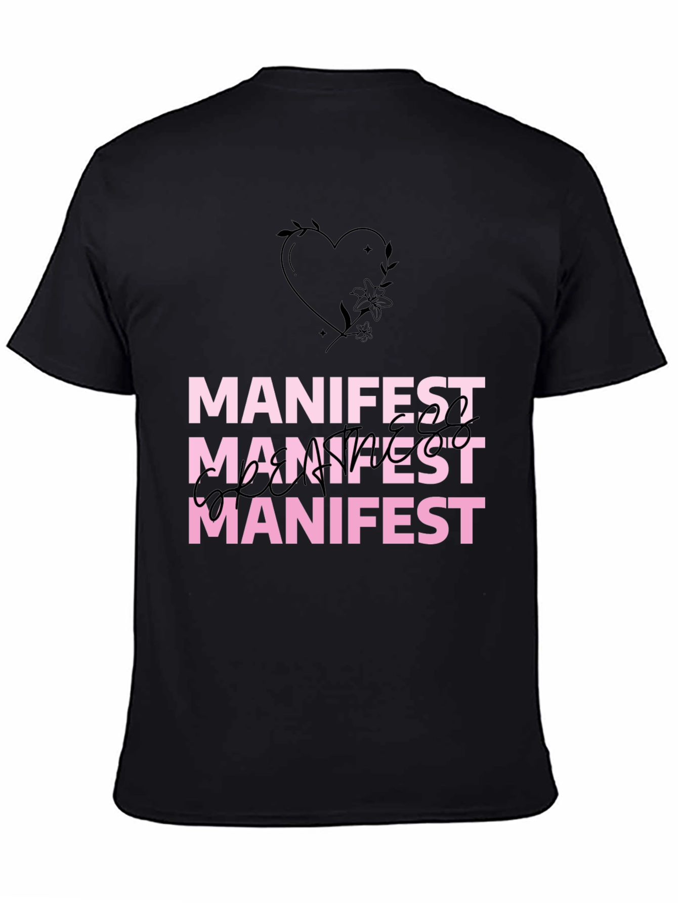 Manifest Graphic Tee - Stylish Affirmation Shirt