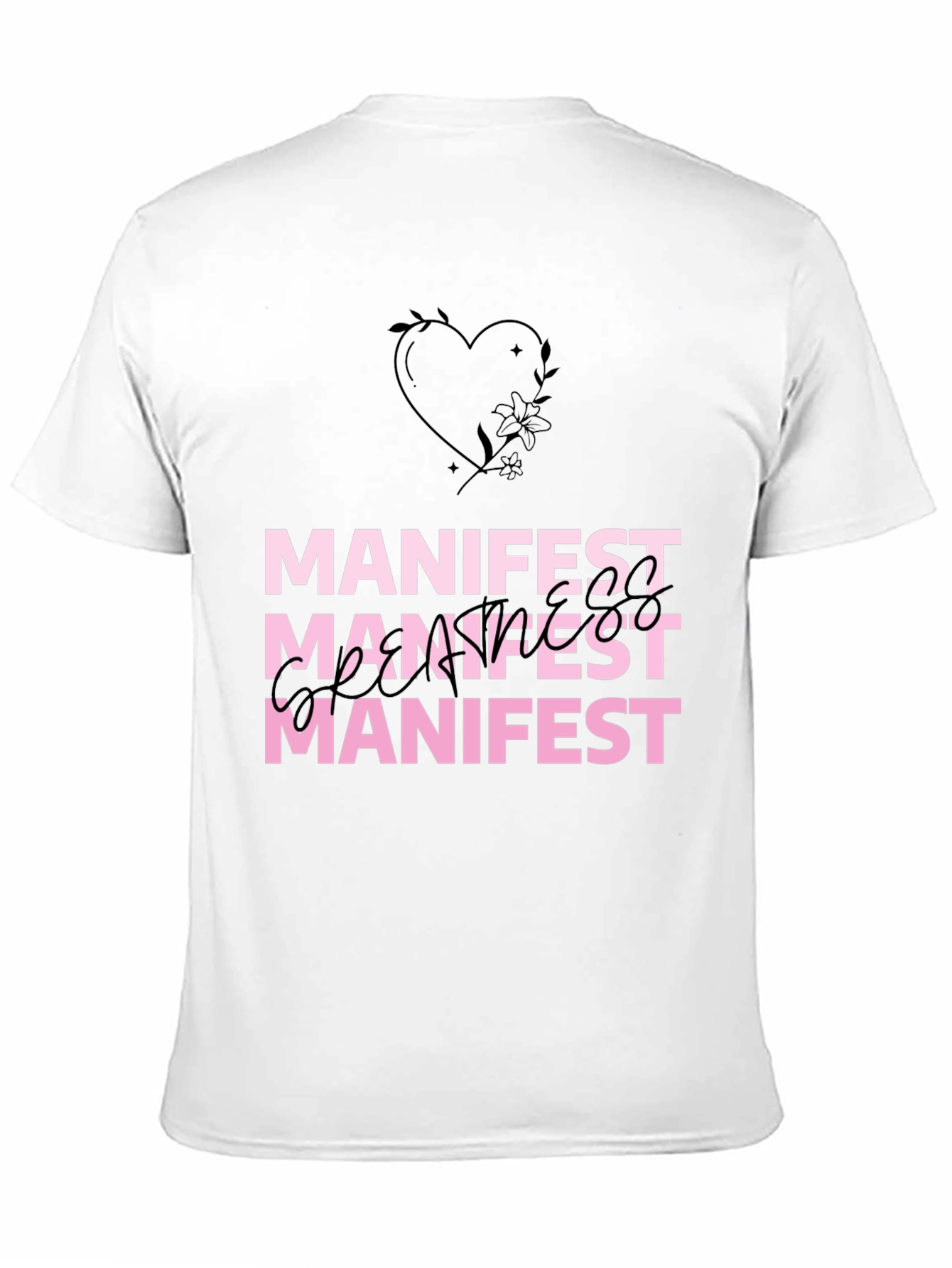 Manifest Graphic Tee - Stylish Affirmation Shirt