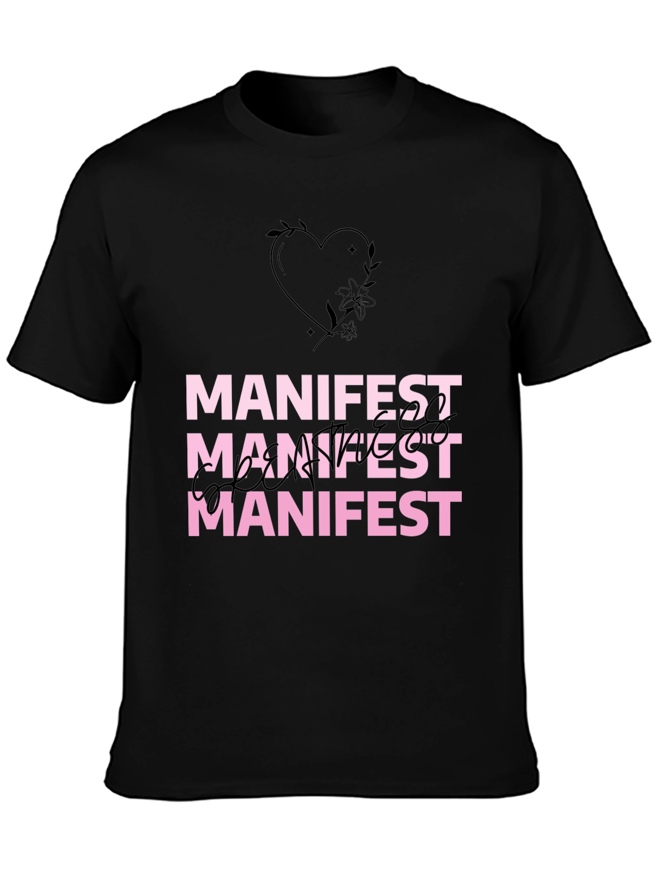 Manifest Graphic Tee - Stylish Affirmation Shirt