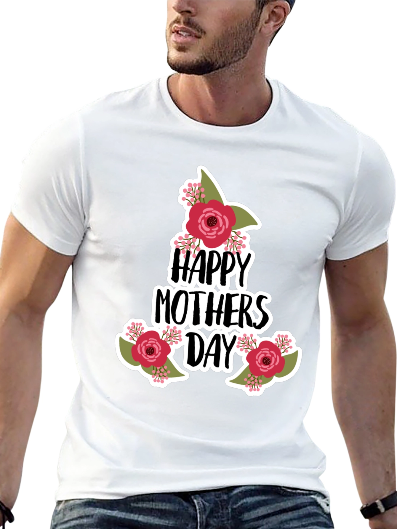Happy Mothers Day Floral T-Shirt