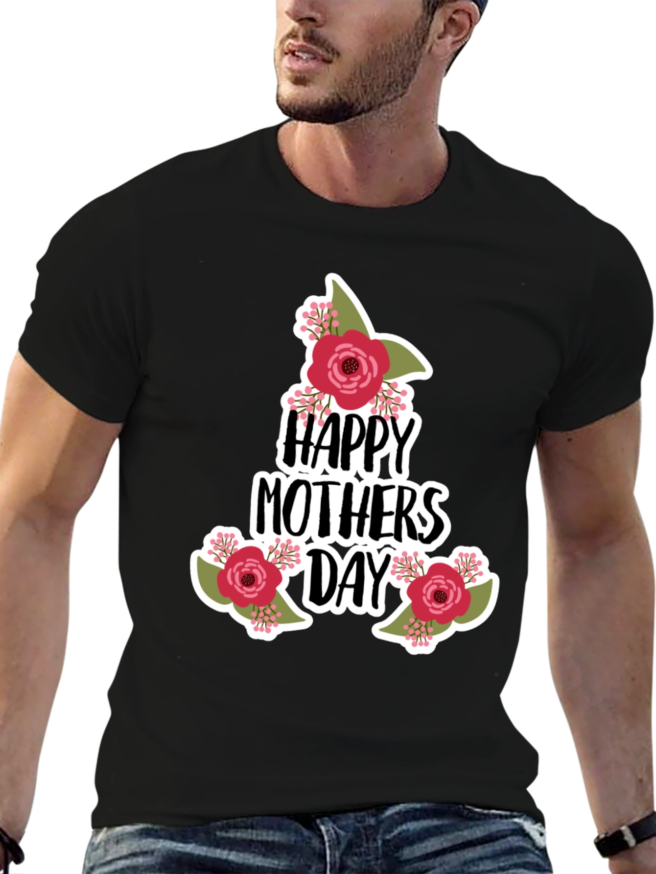 Happy Mothers Day Floral T-Shirt