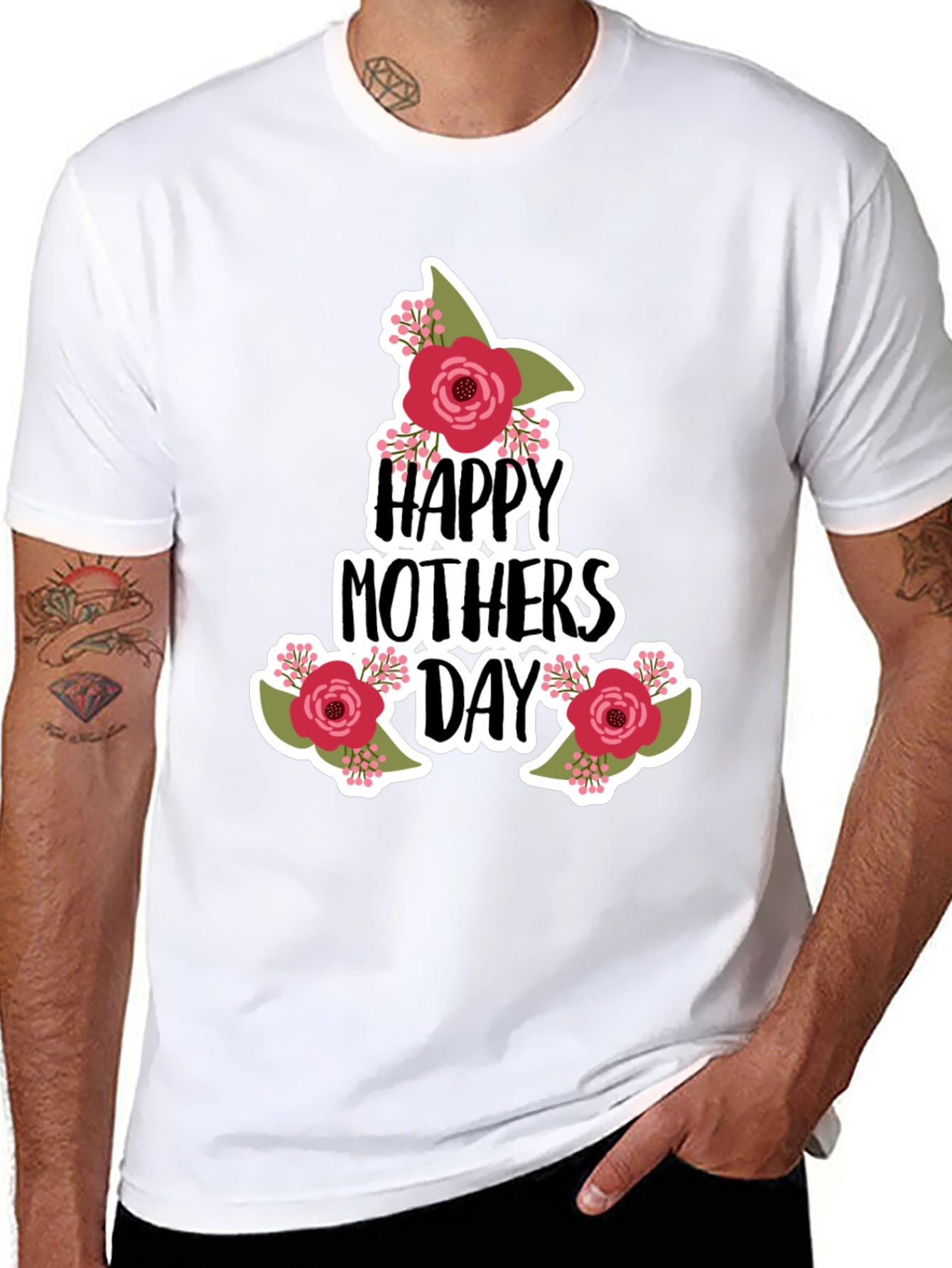 Happy Mothers Day Floral T-Shirt