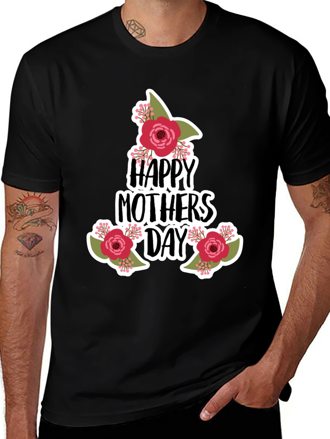 Happy Mothers Day Floral T-Shirt