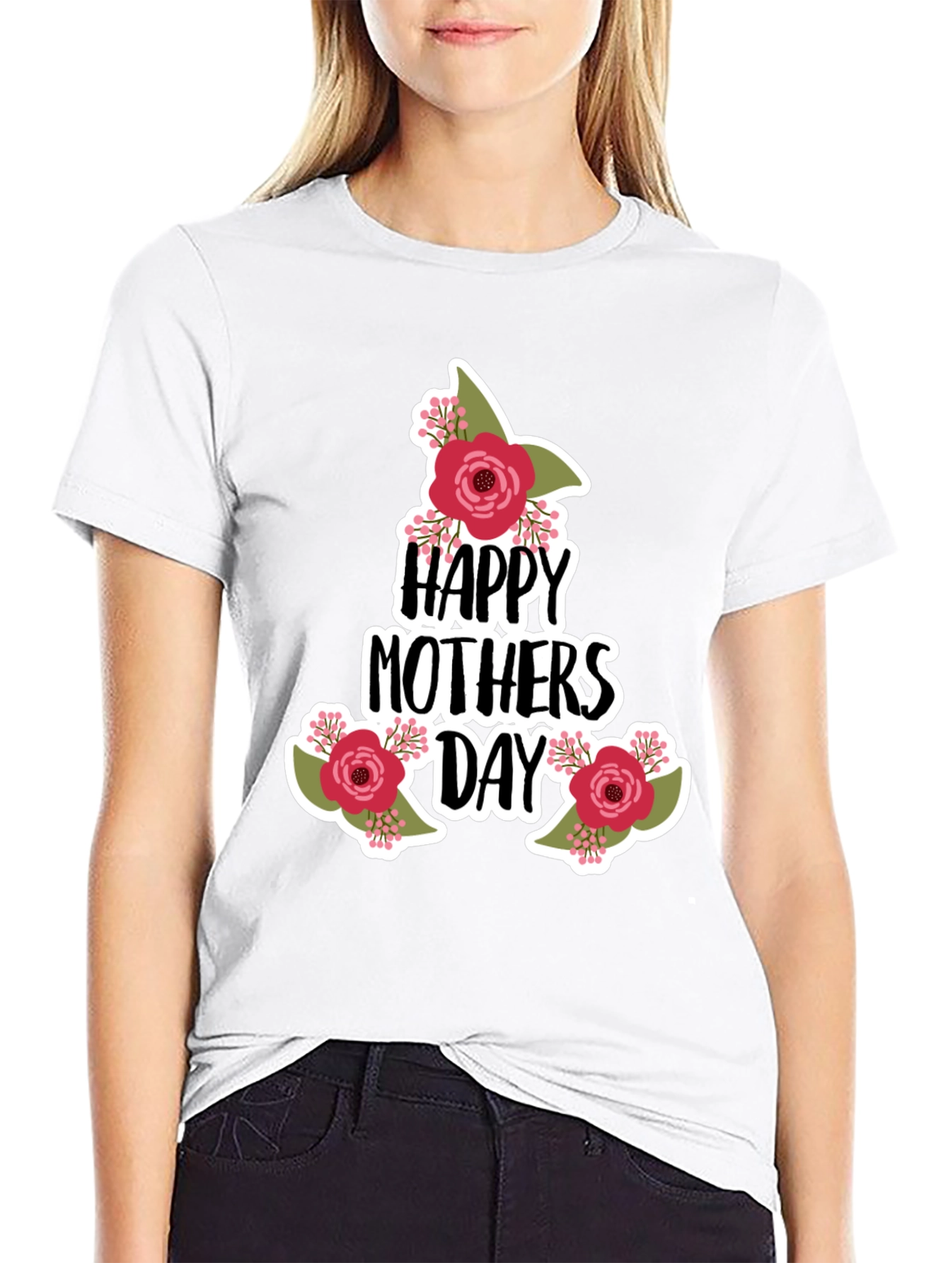 Happy Mothers Day Floral T-Shirt