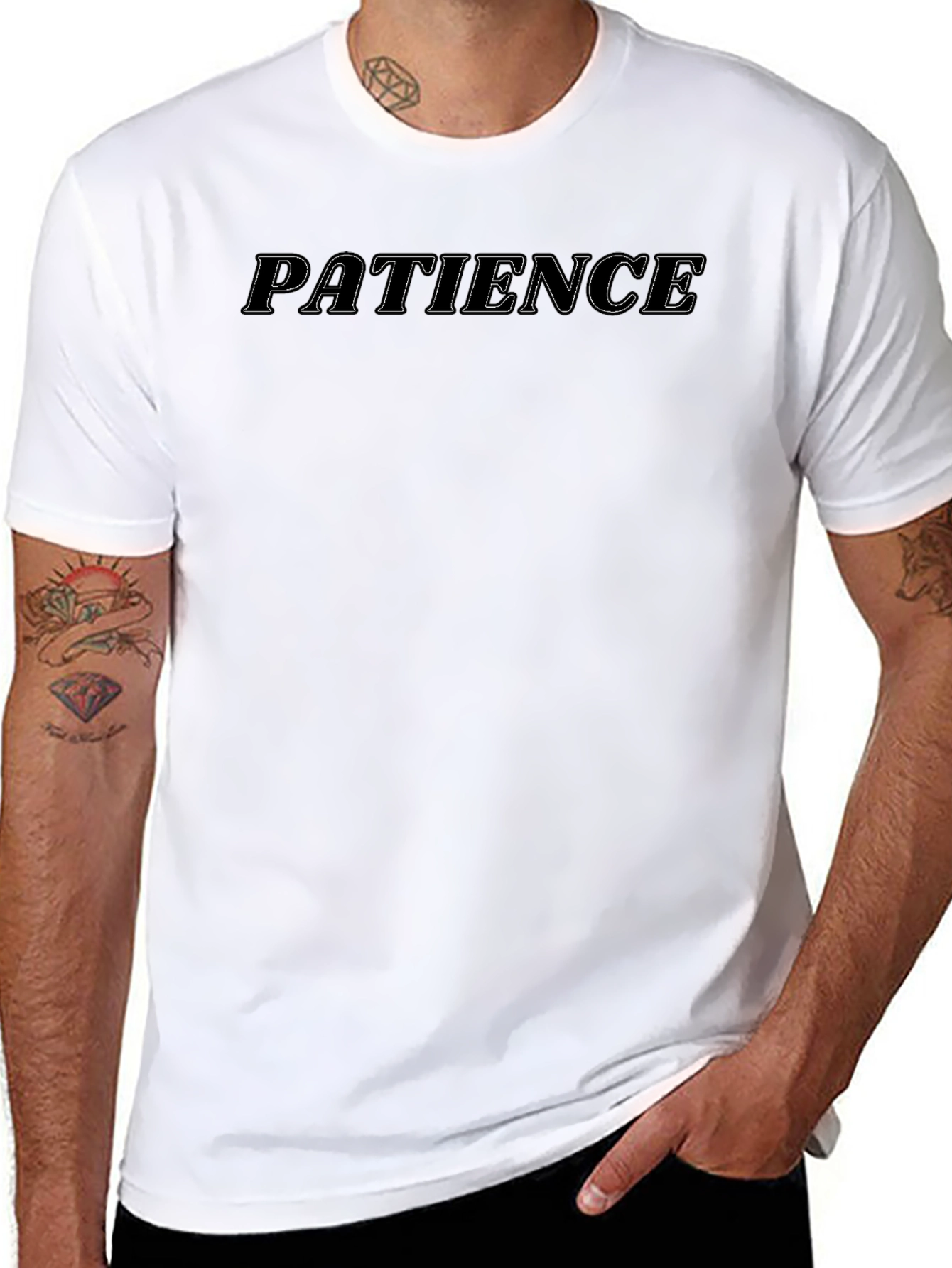 Patience Graphic Tee - Black