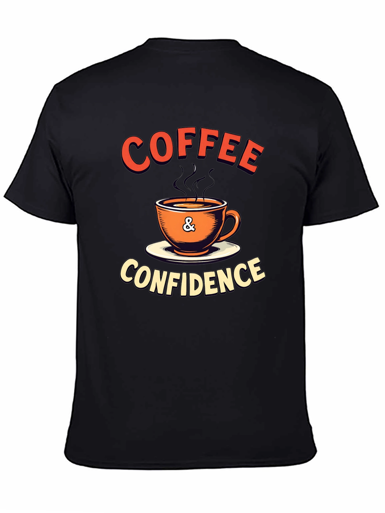 Coffee & Confidence Graphic T-Shirt - Trendy Casual Wear
