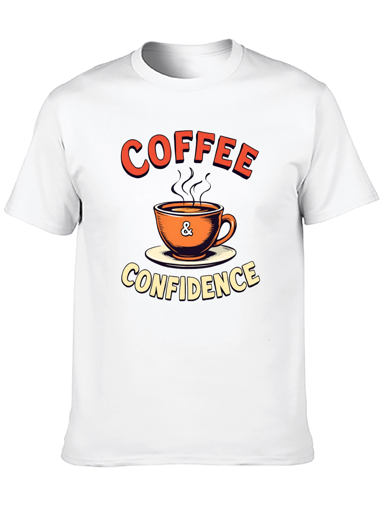 Coffee & Confidence Graphic T-Shirt - Trendy Casual Wear