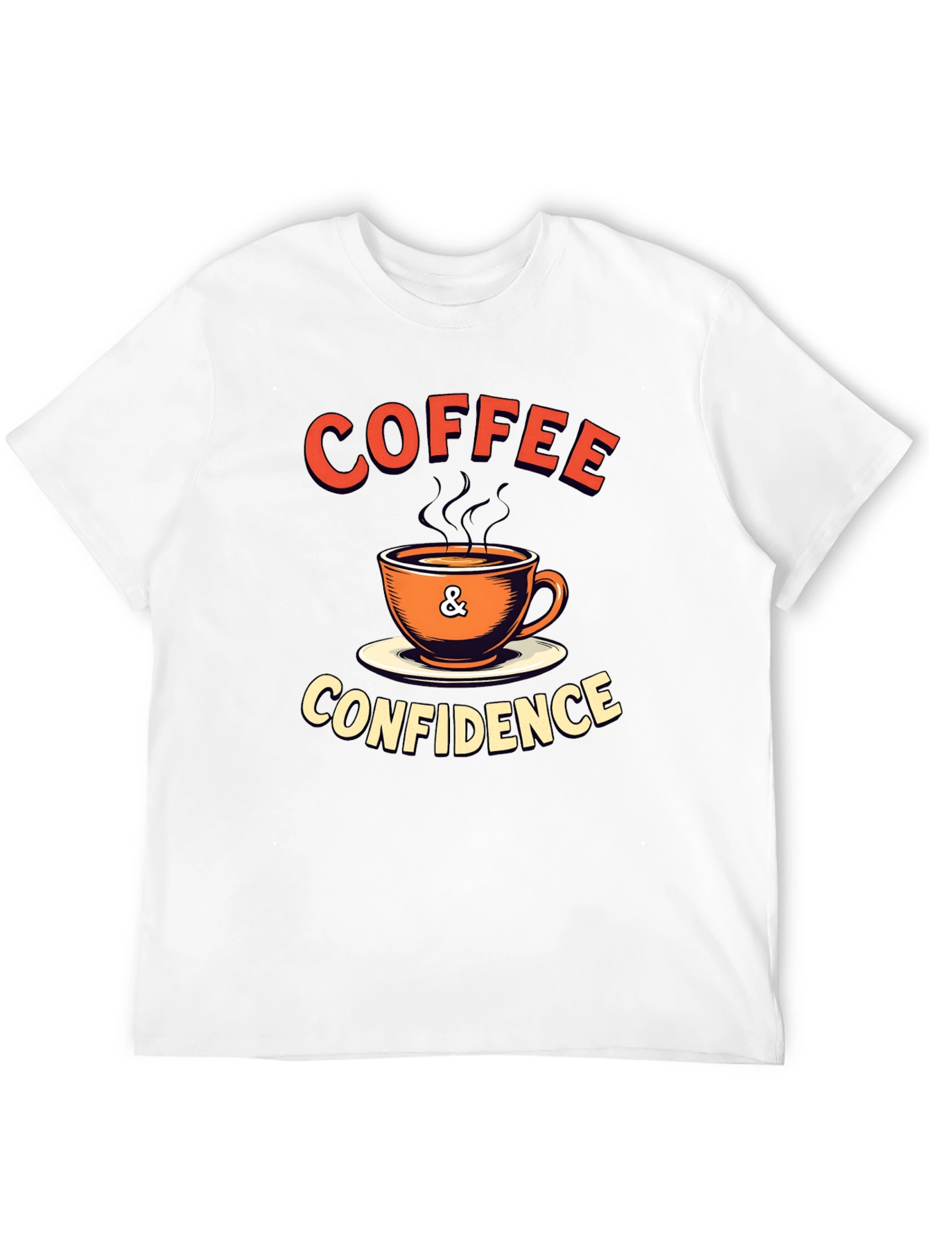 Coffee & Confidence Graphic T-Shirt - Trendy Casual Wear