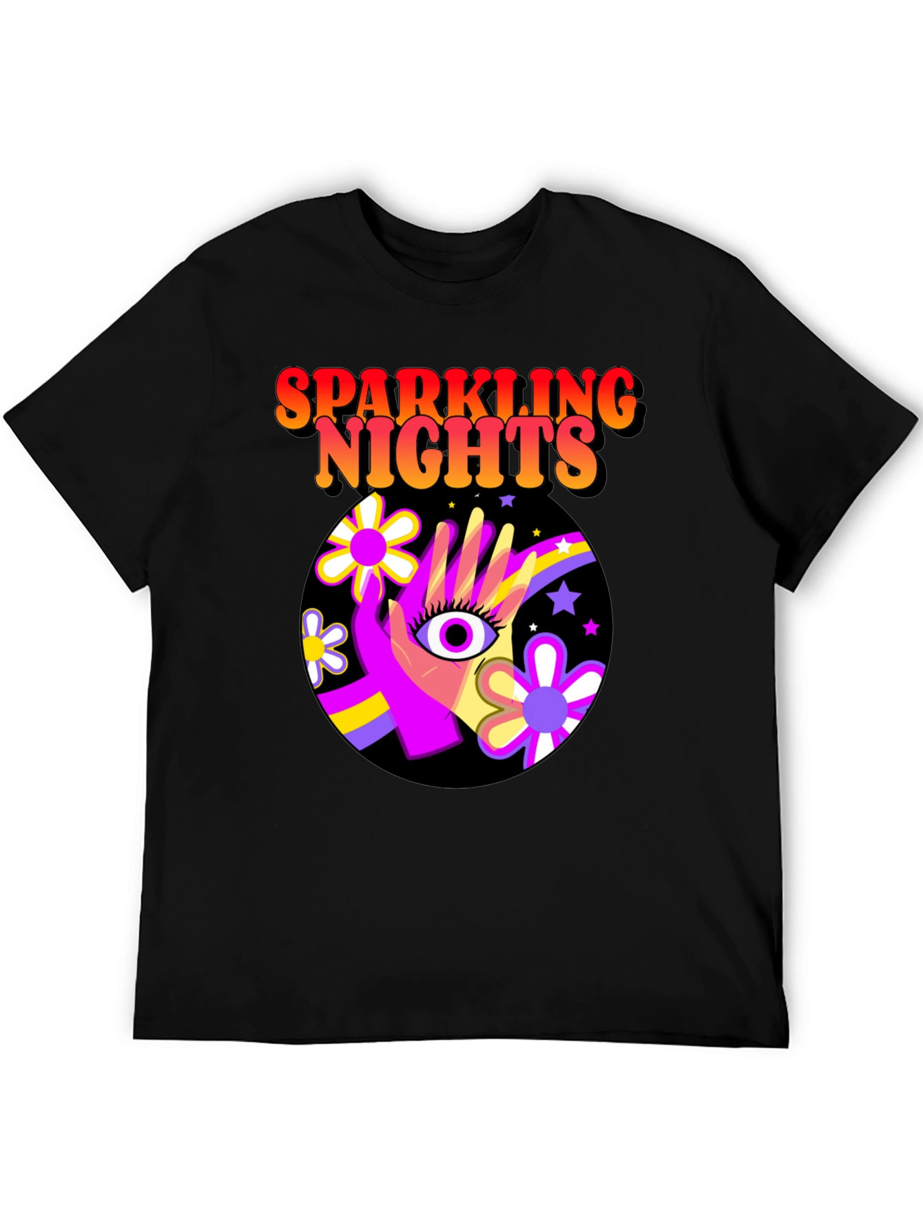 Sparkling Nights Retro T-Shirt