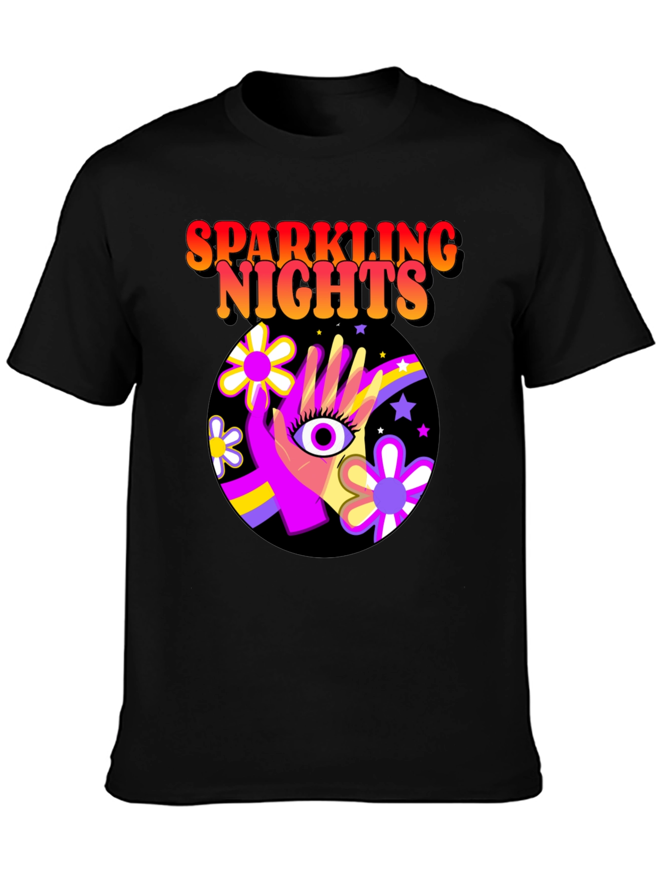 Sparkling Nights Retro T-Shirt