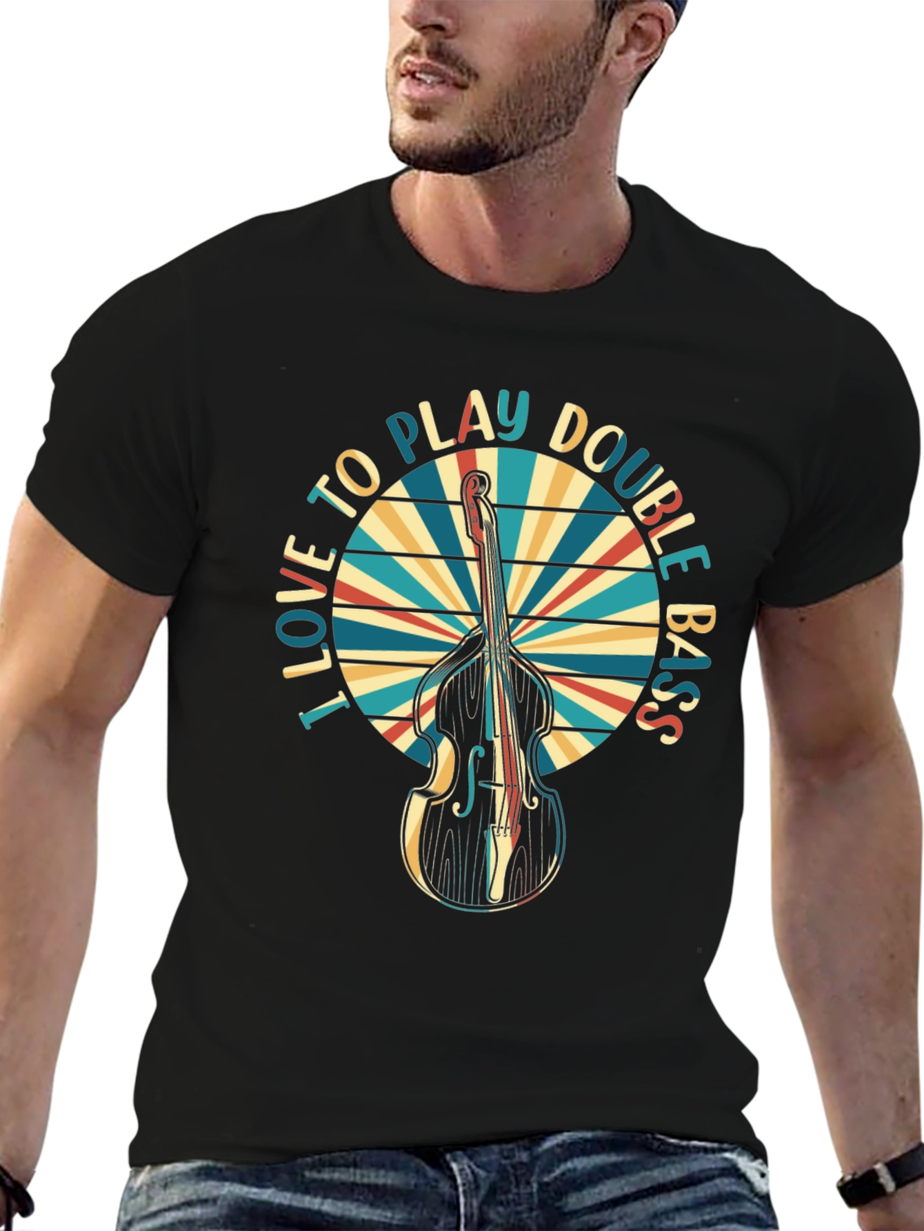 I Love to Play Double Bass T-Shirt