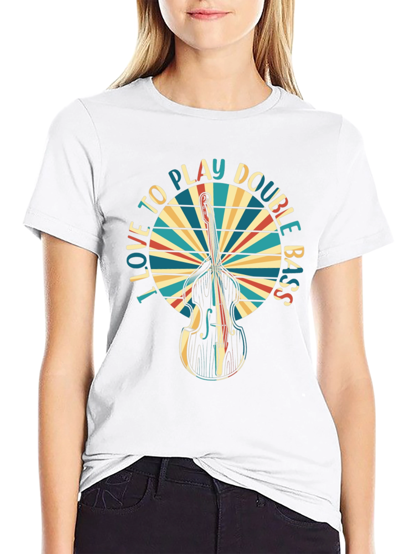 I Love to Play Double Bass T-Shirt