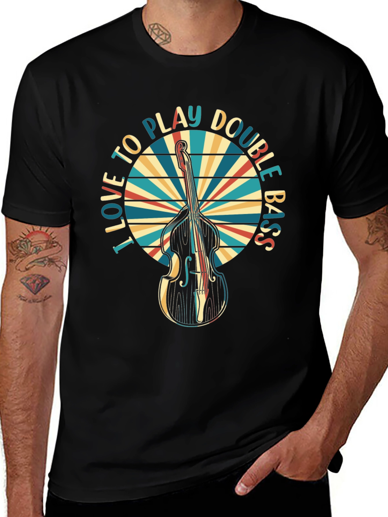 I Love to Play Double Bass T-Shirt