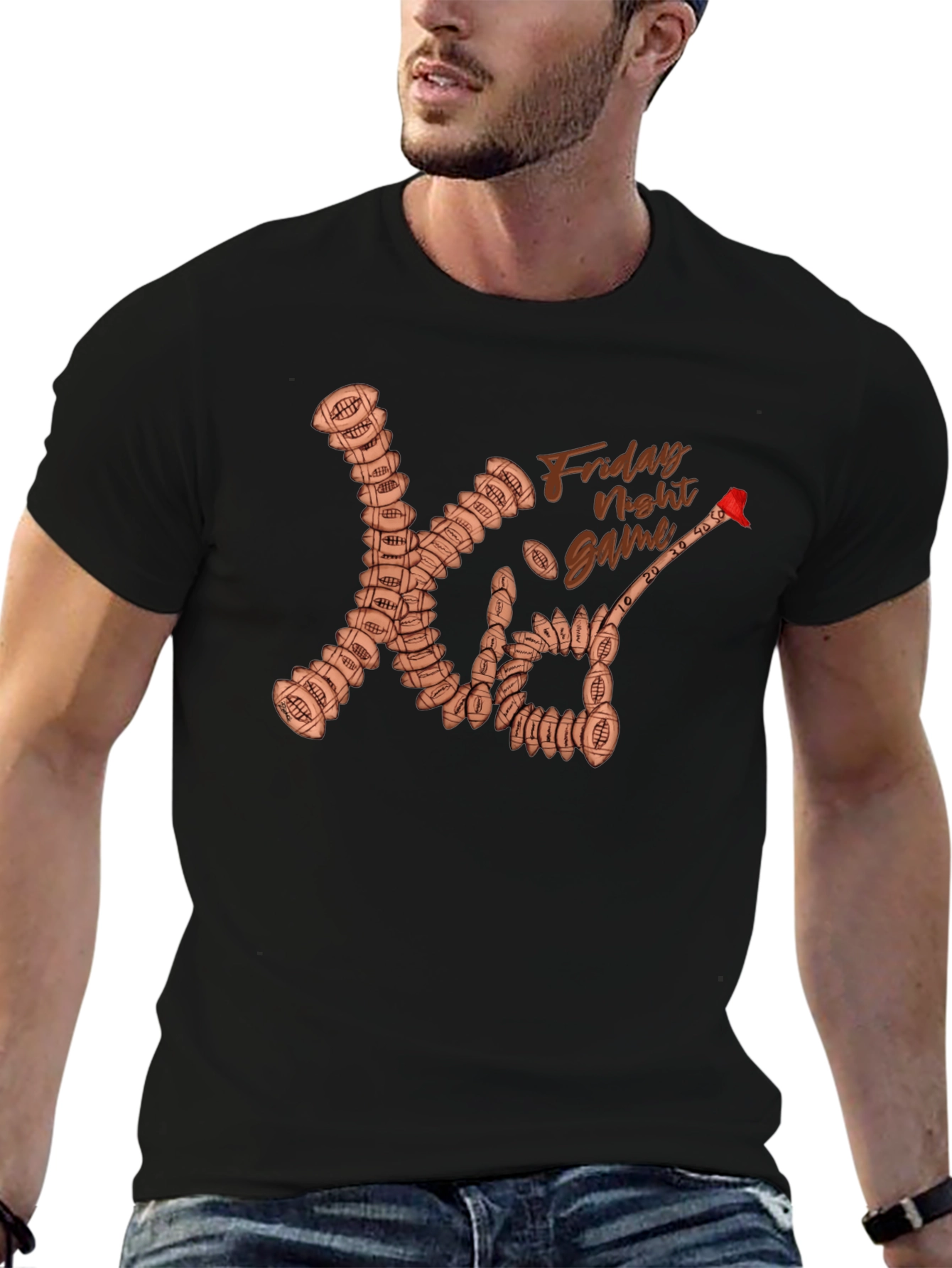 Friday Night Game Football T-Shirt
