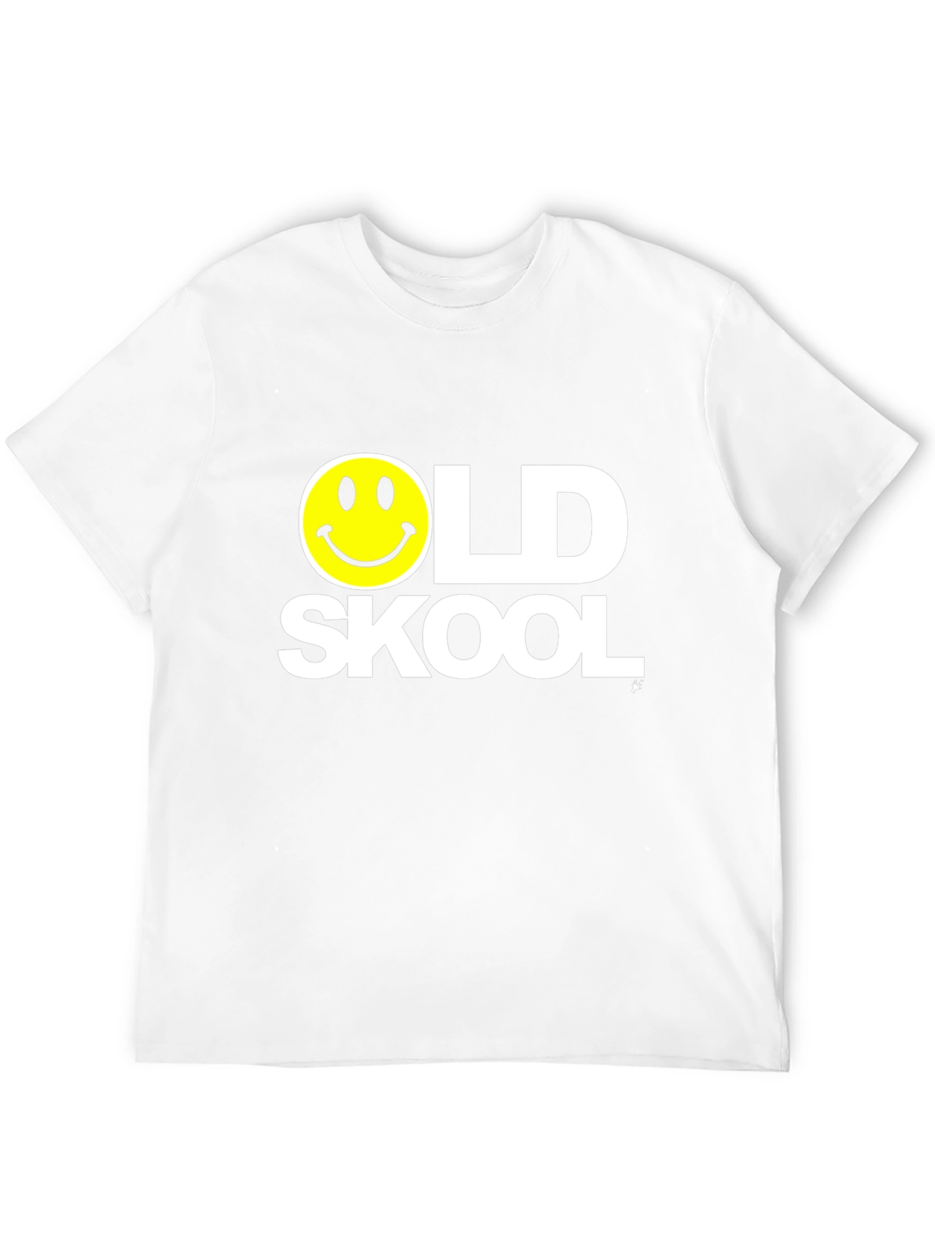 Old Skool Smiley Face Black T-Shirt