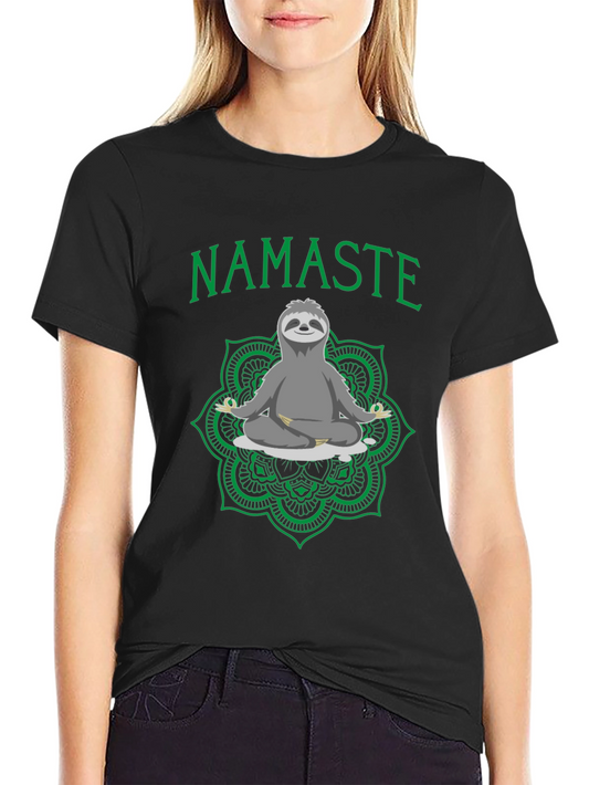 Namaste Sloth Graphic Tee - Relaxed Fit