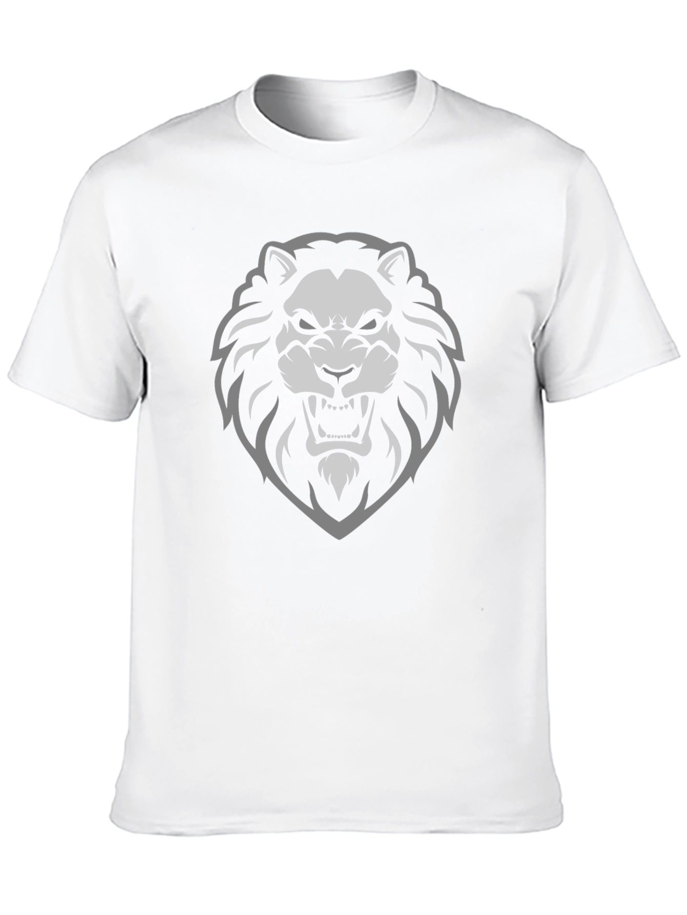 Lion Graphic Print Black T-Shirt