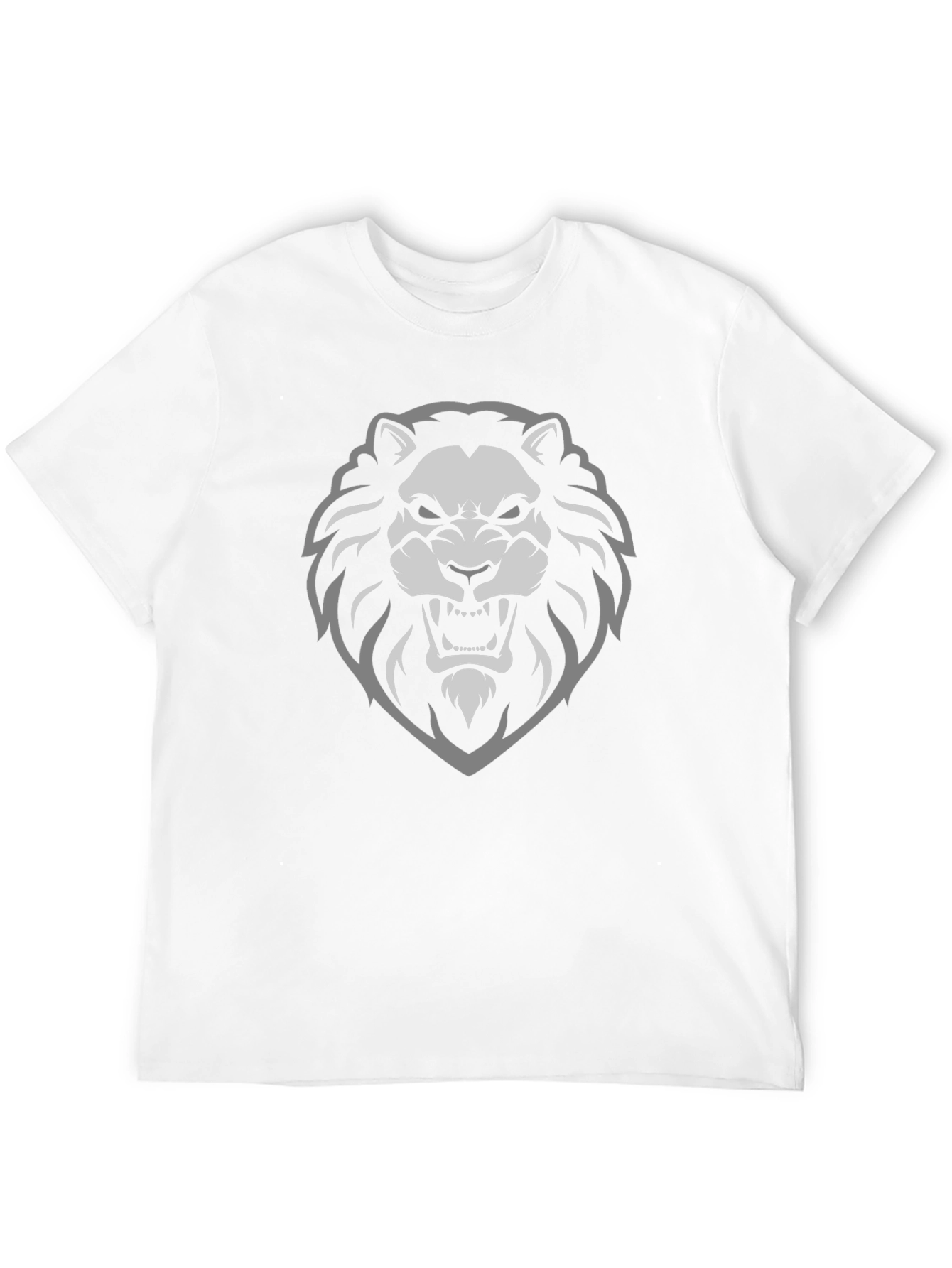 Lion Graphic Print Black T-Shirt