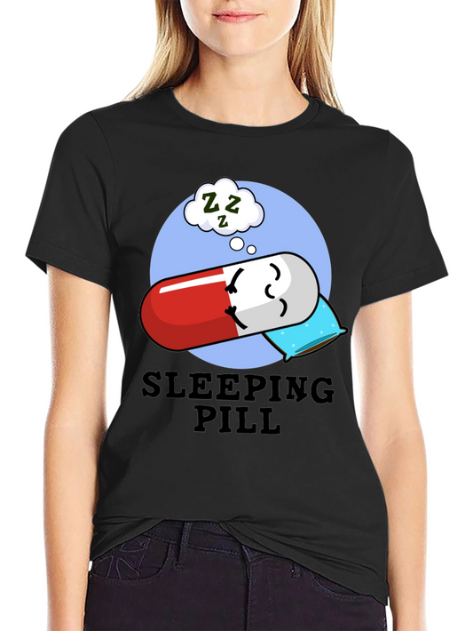 Sleeping Pill Funny Graphic T-Shirt - Unisex