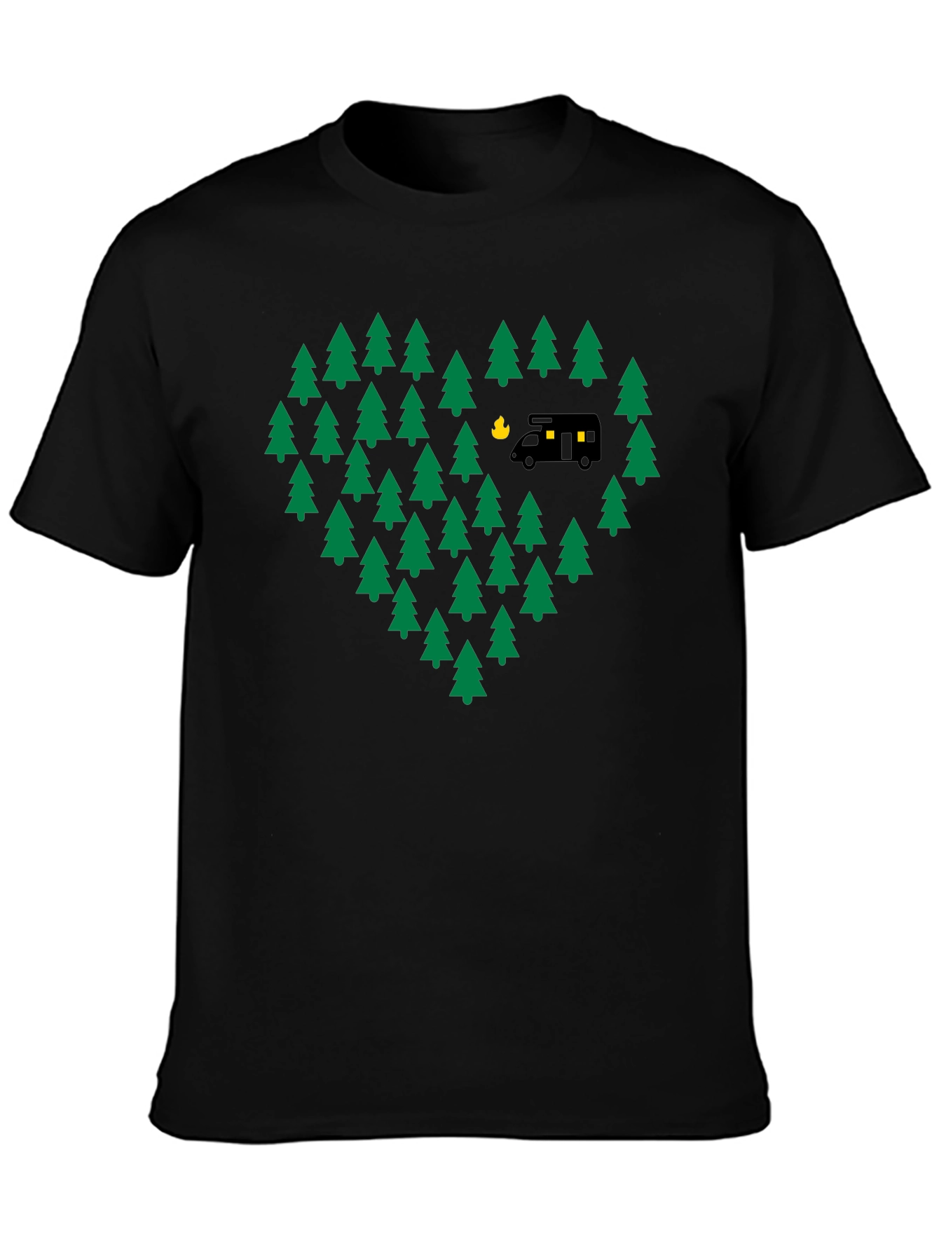 Camping Love T-Shirt - Adventure Heart Tree Design