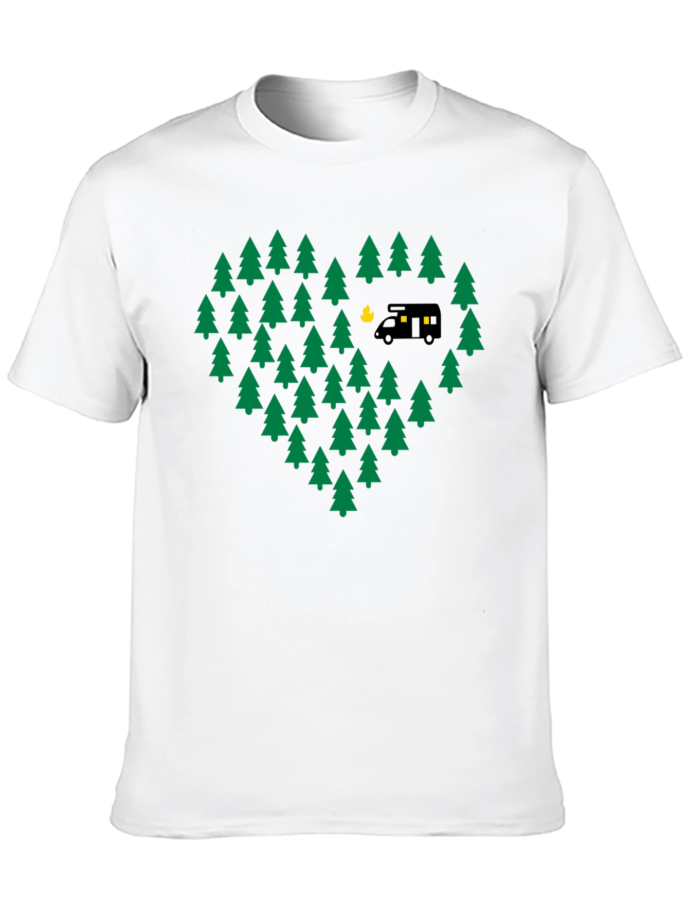 Camping Love T-Shirt - Adventure Heart Tree Design