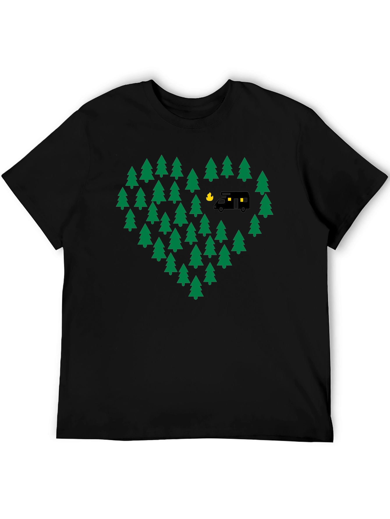 Camping Love T-Shirt - Adventure Heart Tree Design