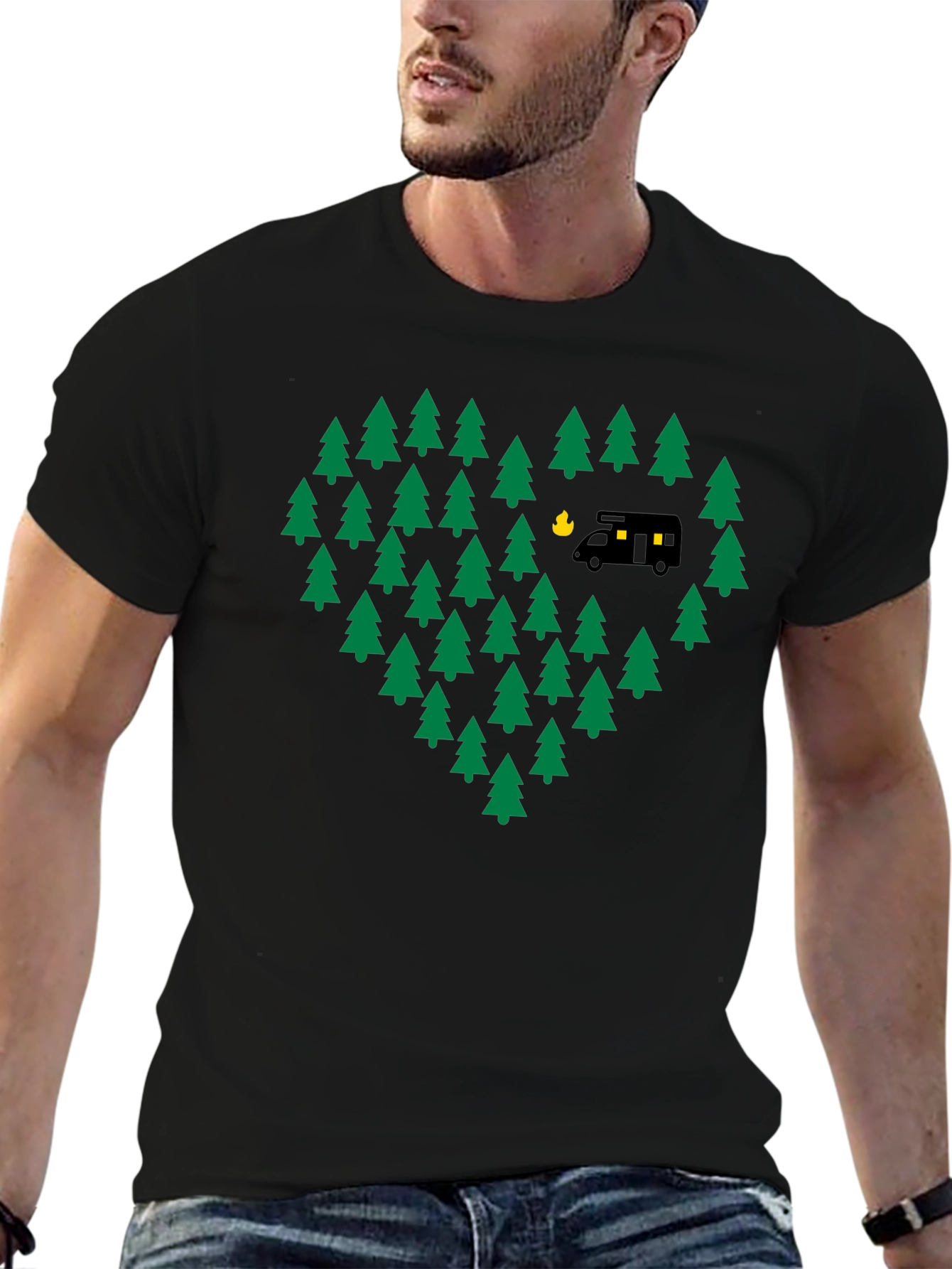 Camping Love T-Shirt - Adventure Heart Tree Design