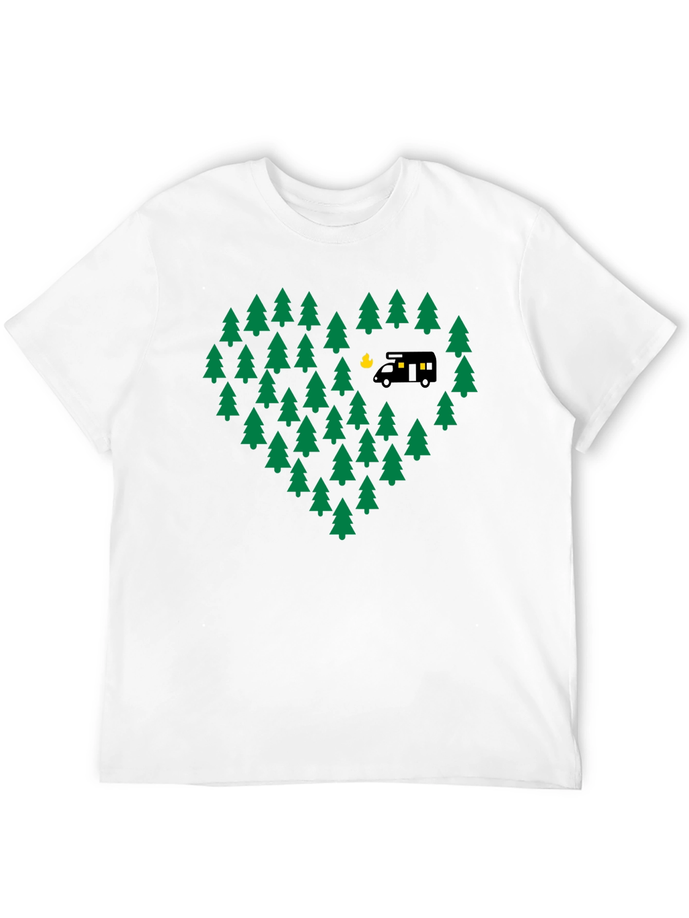 Camping Love T-Shirt - Adventure Heart Tree Design