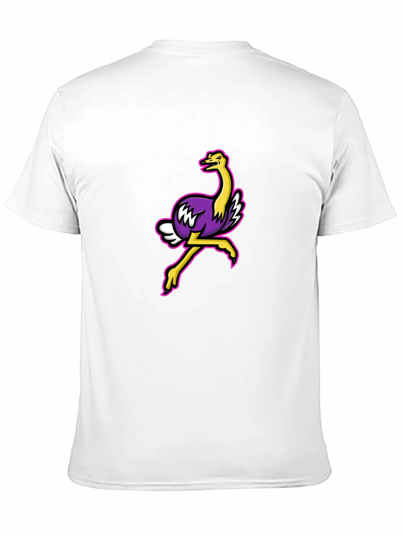 Cool Ostrich Graphic Tee - Black Unisex T-Shirt