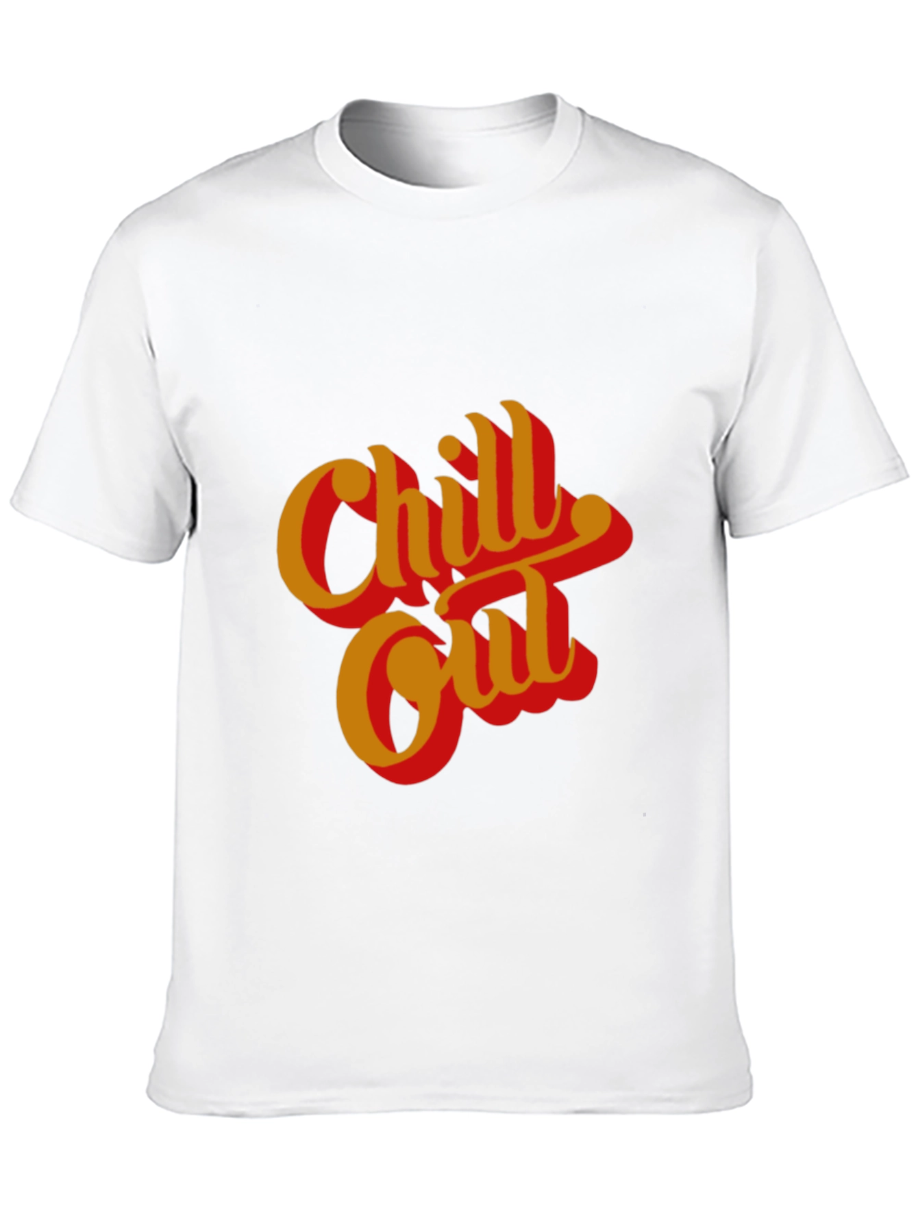 Chill Out Graphic Tee - Retro Style Black T-Shirt