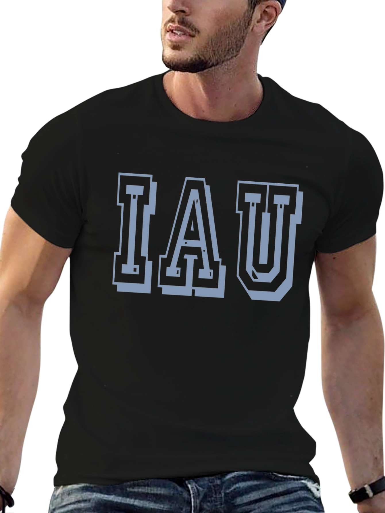 IAU Graphic Tee - Collegiate Style Soft Cotton Shirt