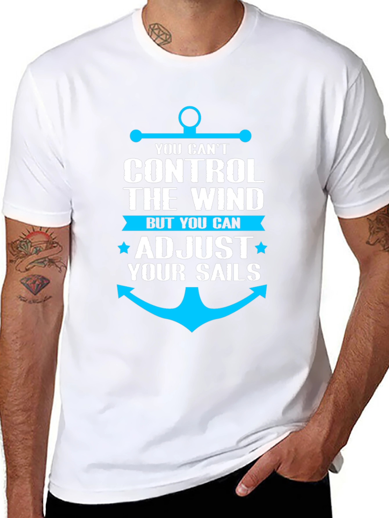 Nautical Anchor T-Shirt - Control Your Sails