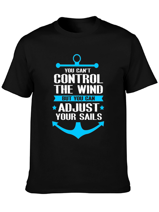 Nautical Anchor T-Shirt - Control Your Sails