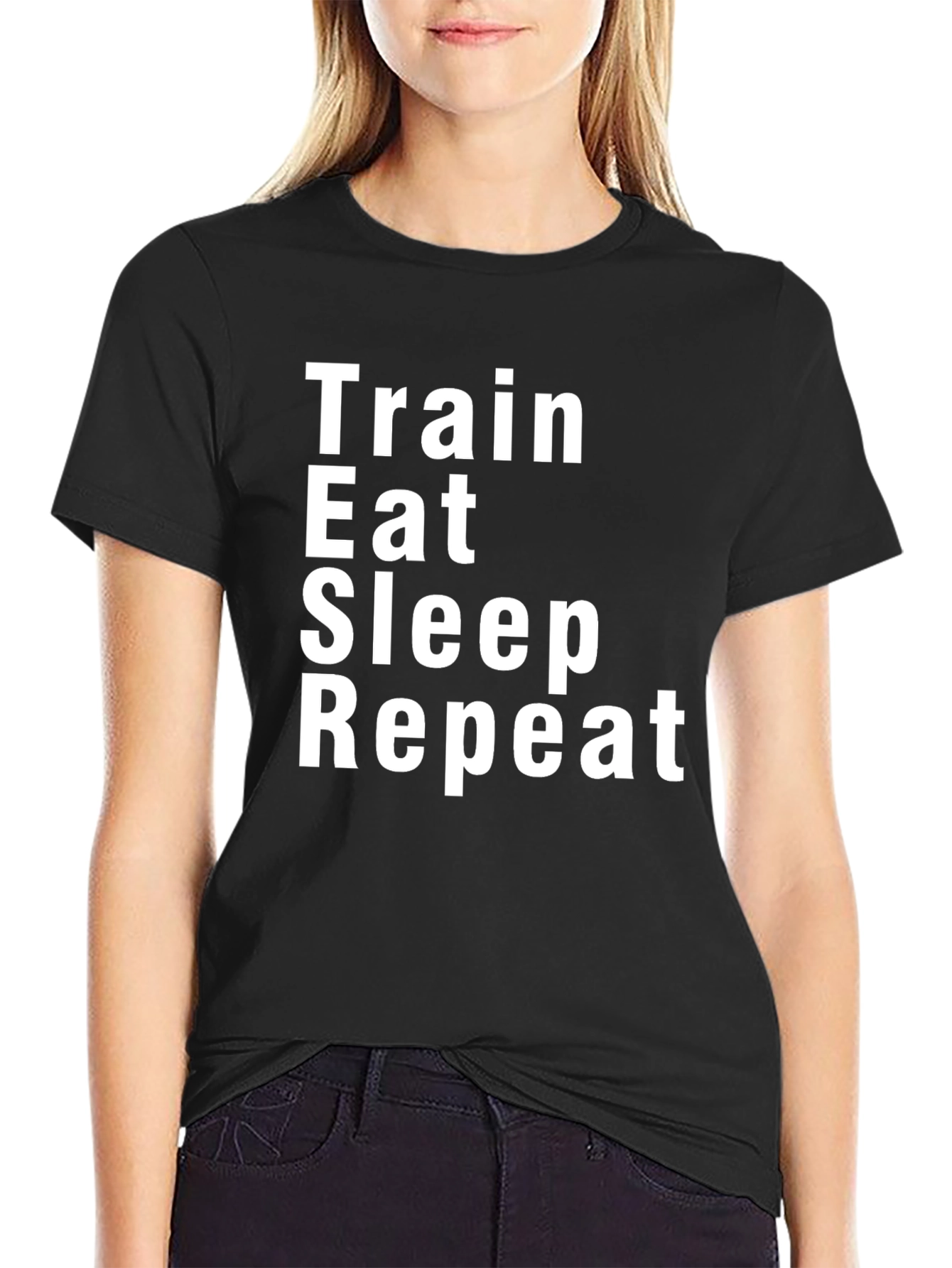 Train Eat Sleep Repeat Graphic Tee