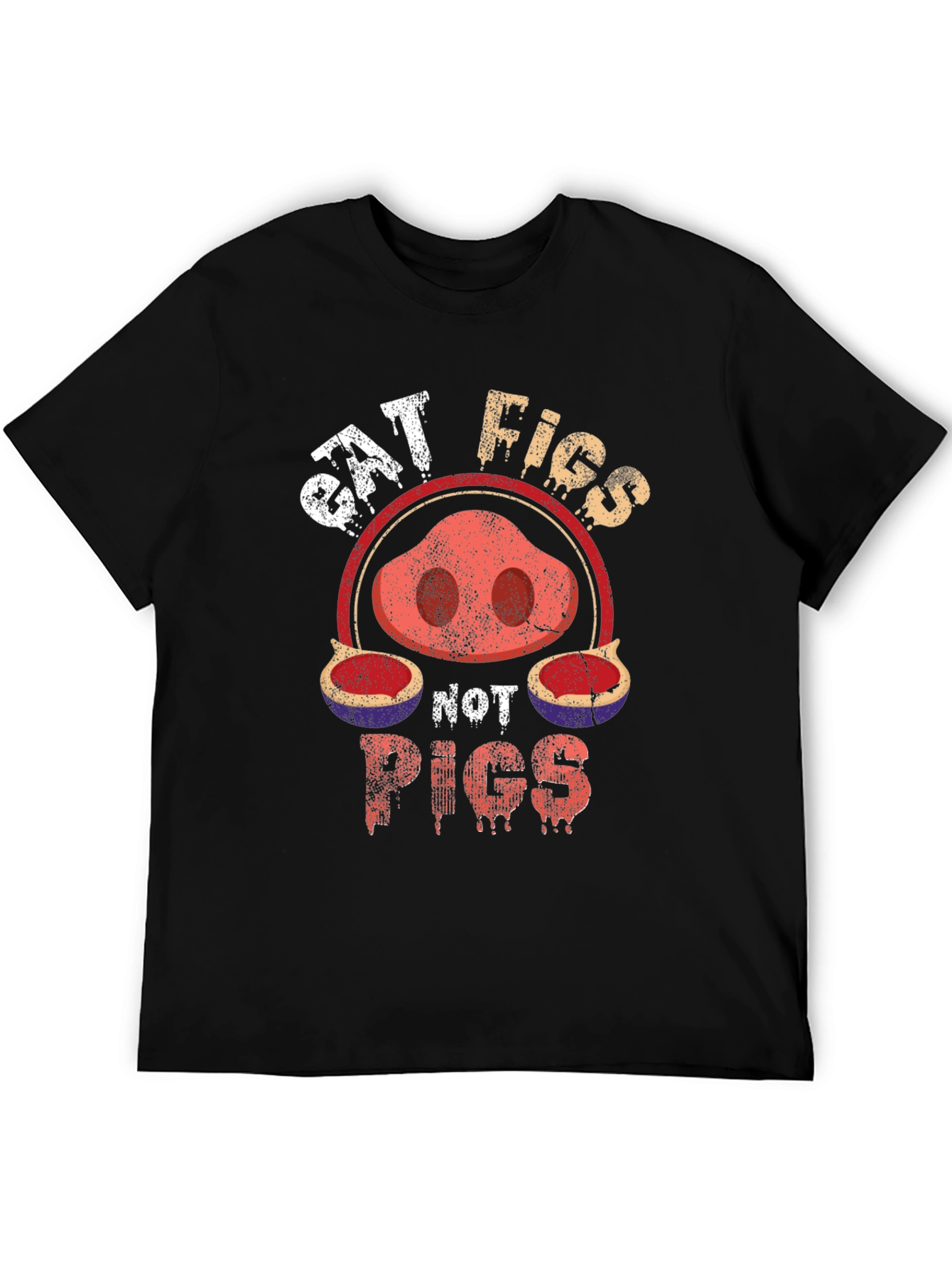 Eat Figs Not Pigs T-Shirt - Vegan Friendly Tee