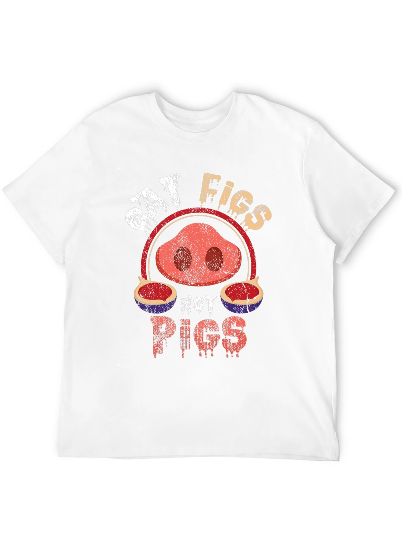 Eat Figs Not Pigs T-Shirt - Vegan Friendly Tee