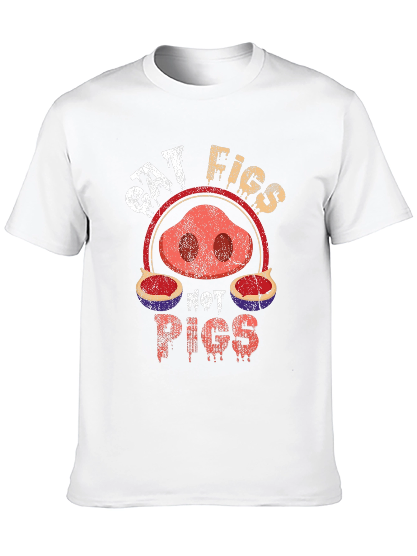 Eat Figs Not Pigs T-Shirt - Vegan Friendly Tee