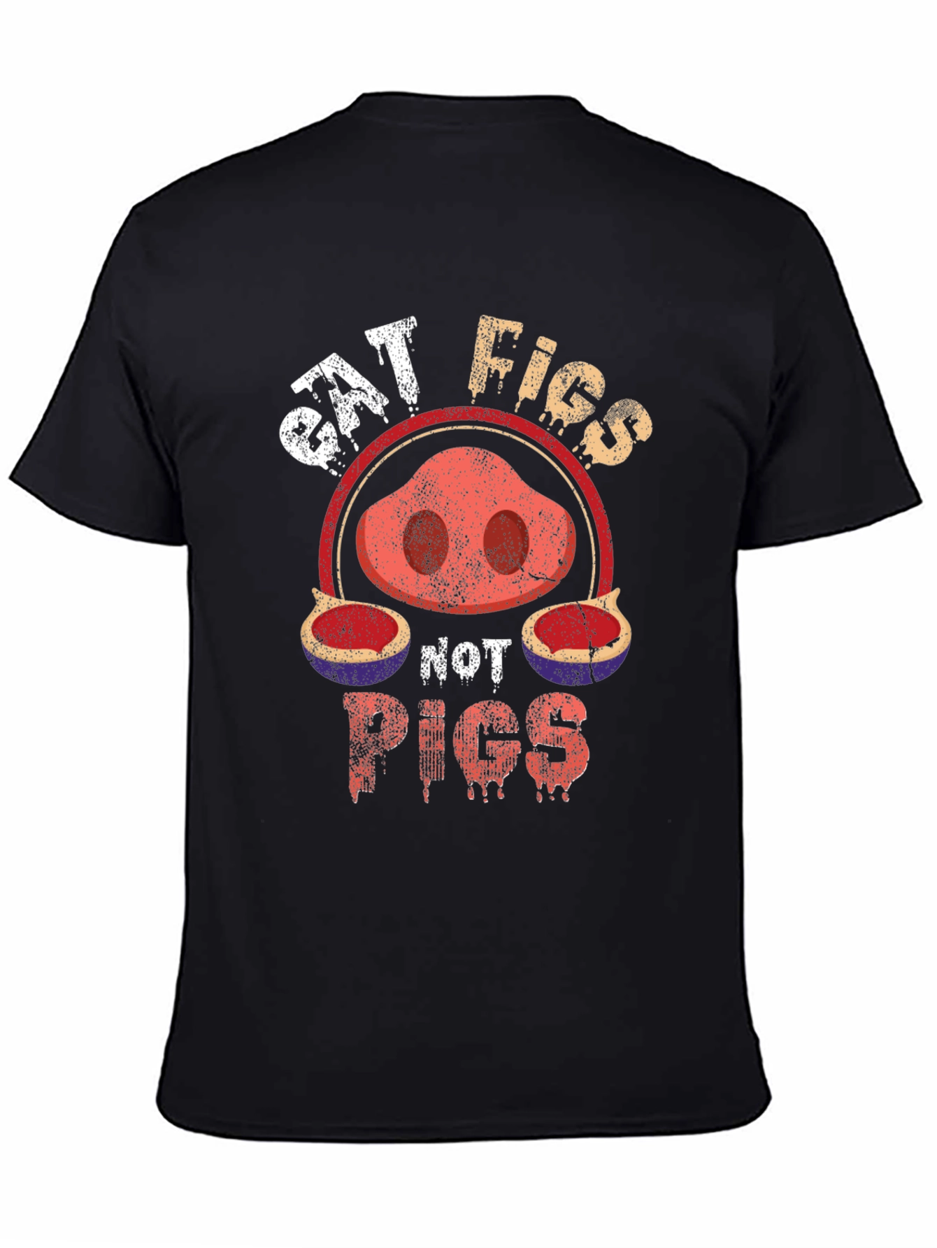 Eat Figs Not Pigs T-Shirt - Vegan Friendly Tee